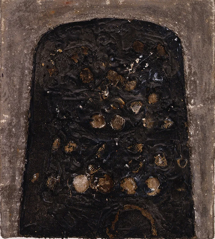 THIMBLE STUDY Mixed media on canvas | 18”x 16”, 2000 Estate