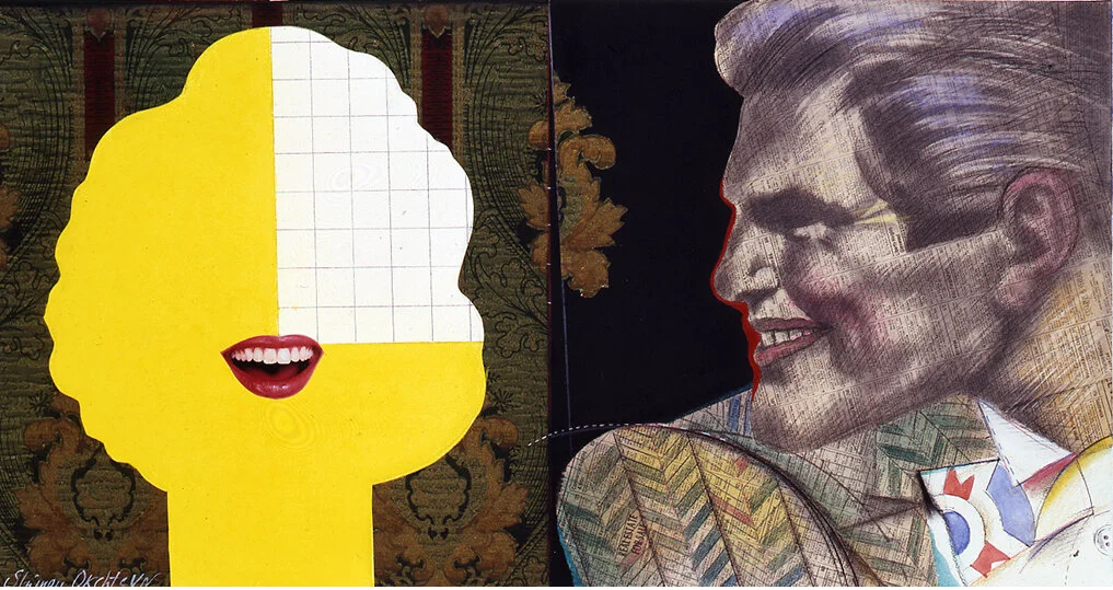 UNTITLED Collage on paper,  20”x 28”, 1985