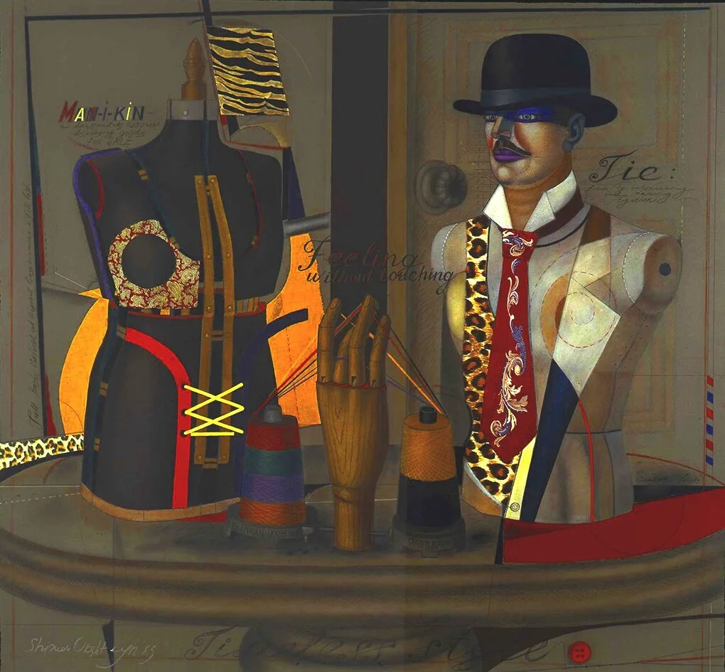 TIMELESS STYLE Collage on canvas, 48”x 52”, 1984