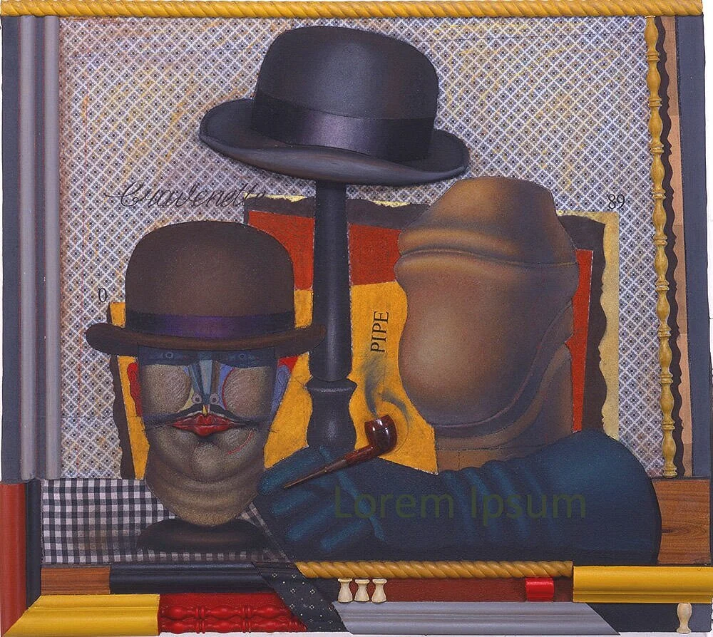 PIPE  Collage, 32”x 30”x 0.5”, 1989