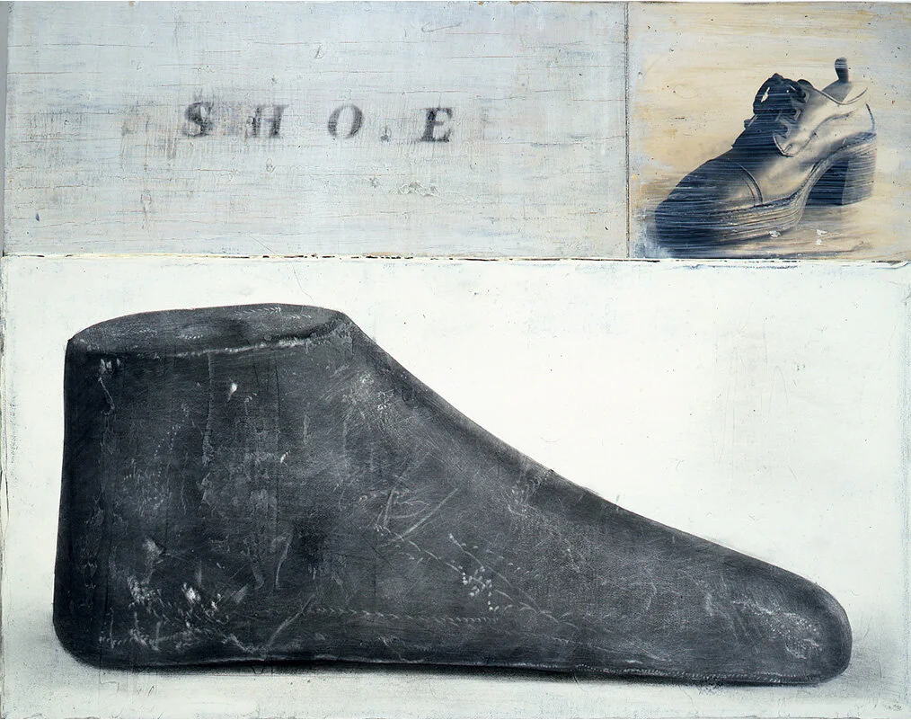LOST SHOE Collage on paper, 16"x 20", 1995