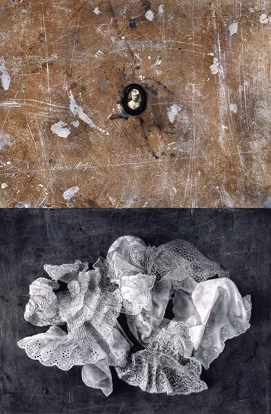 NOSTALGIA Collage on paper, 60"x 39", 1998