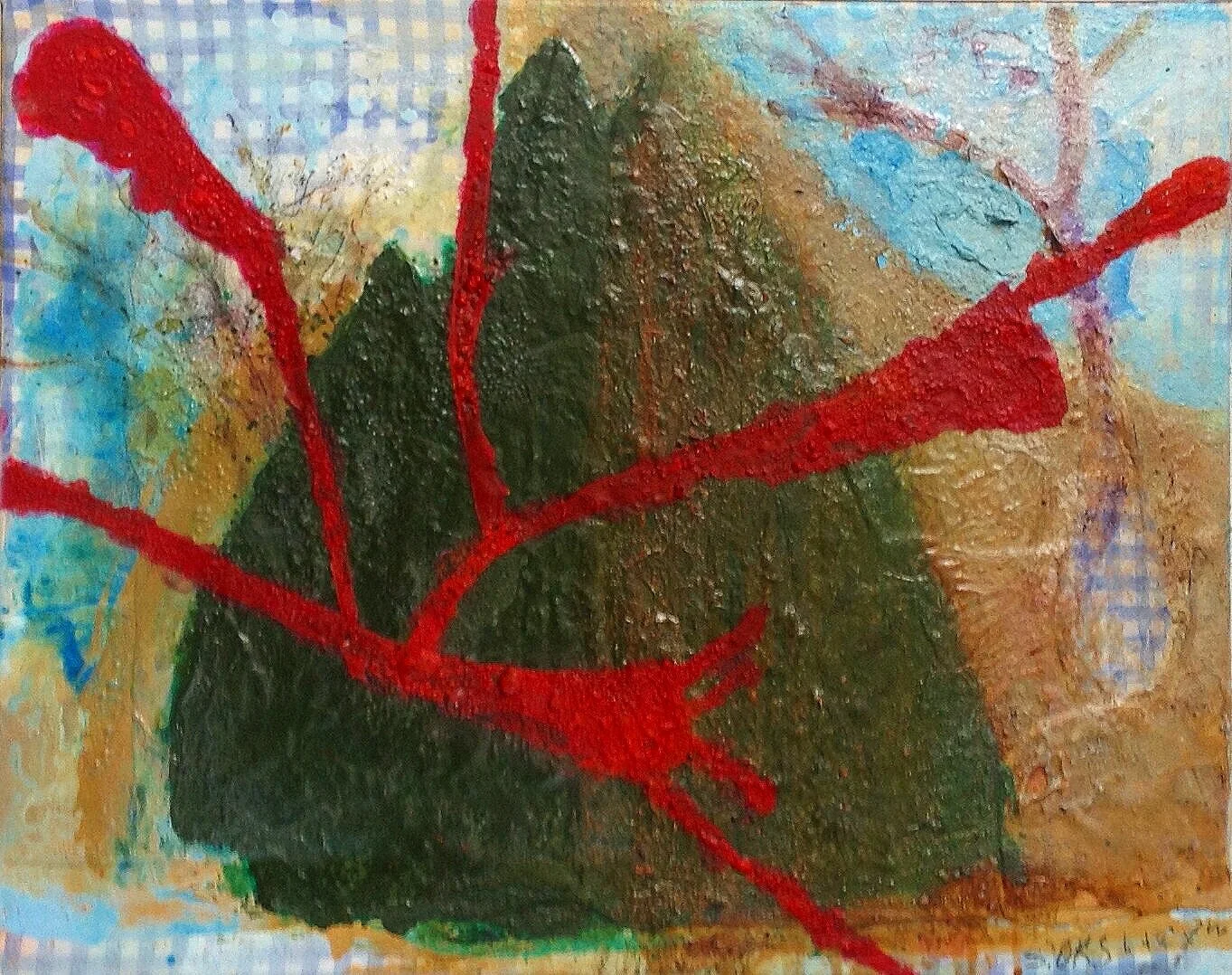 ***PASTORAL SERIES #1  Collage and mixed media on canvas | 16 1/2"x 20 1/2", 2018/2019   Estate