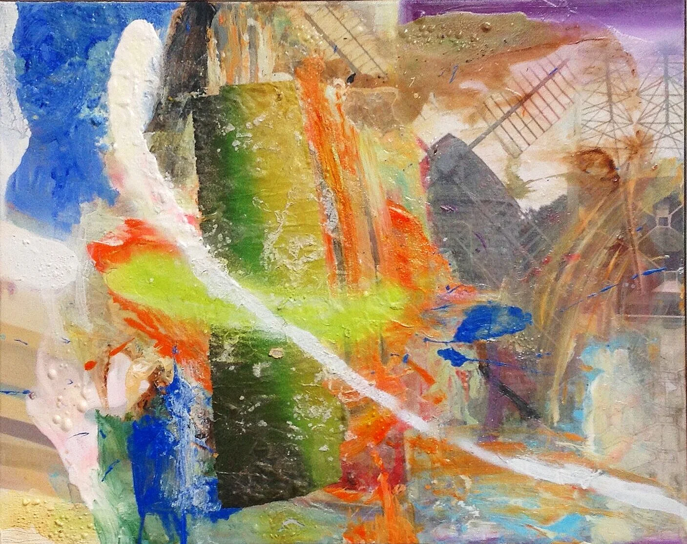 ***PASTORAL SERIES #4   Collage and mixed media on canvas | 16 1/2"x 20 1/2", 2018/2019   Estate