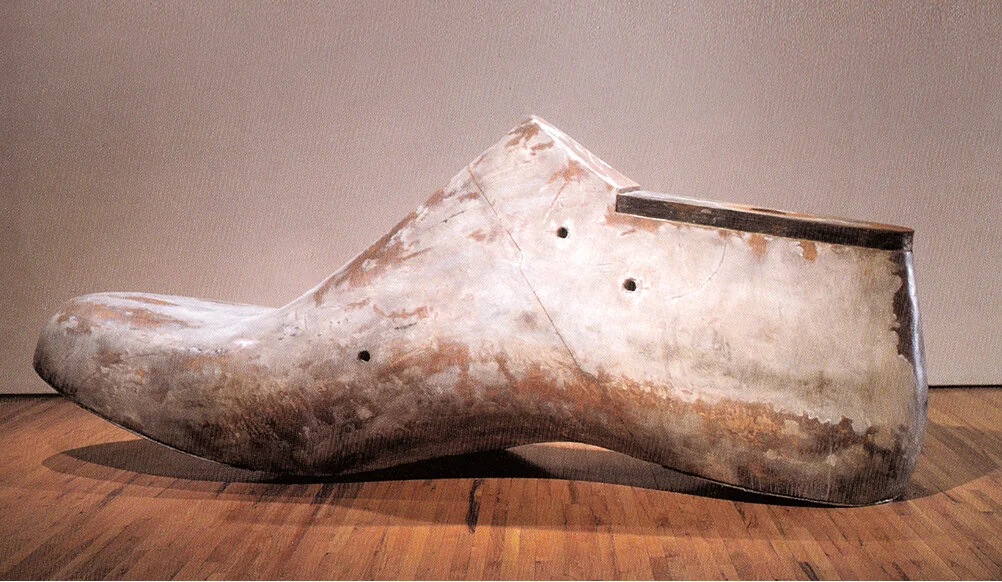 SHOE LAST, 1998 
Fiberglas, wood | 158”x 61”x 48”| Edition: 3 Provenance:  Art Omi Art Center, Ghent, NY, 2006