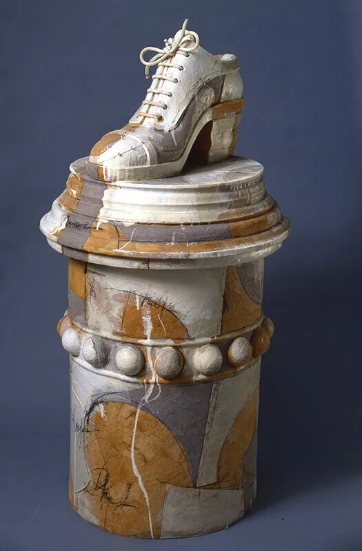 SHOE Fiberglass, acrylic on canvas| 54” x 25”, 1993 Estate