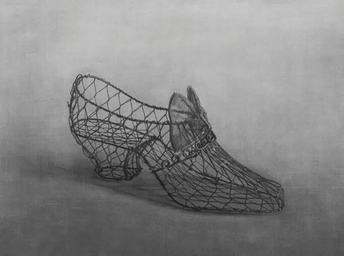 STITCHED BOW SHOW  Graphite and pencil on paper | 22"x 28", 1996