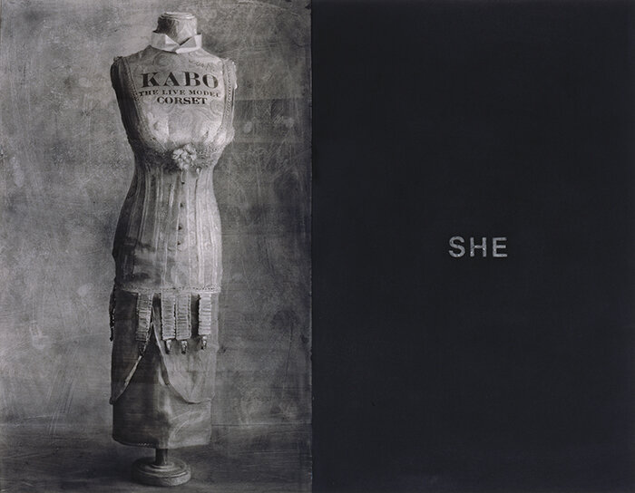 SHE Graphite on paper | 39"x 56", 1998