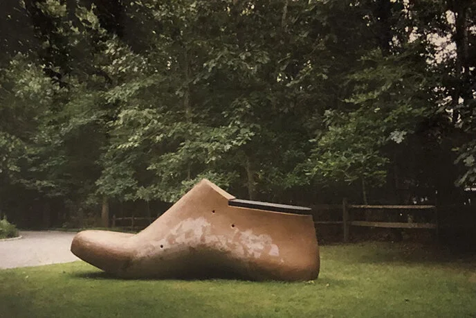 SHOE LAST Fiberglas, wood | 158”x 61”x 48”, 1998 Estate