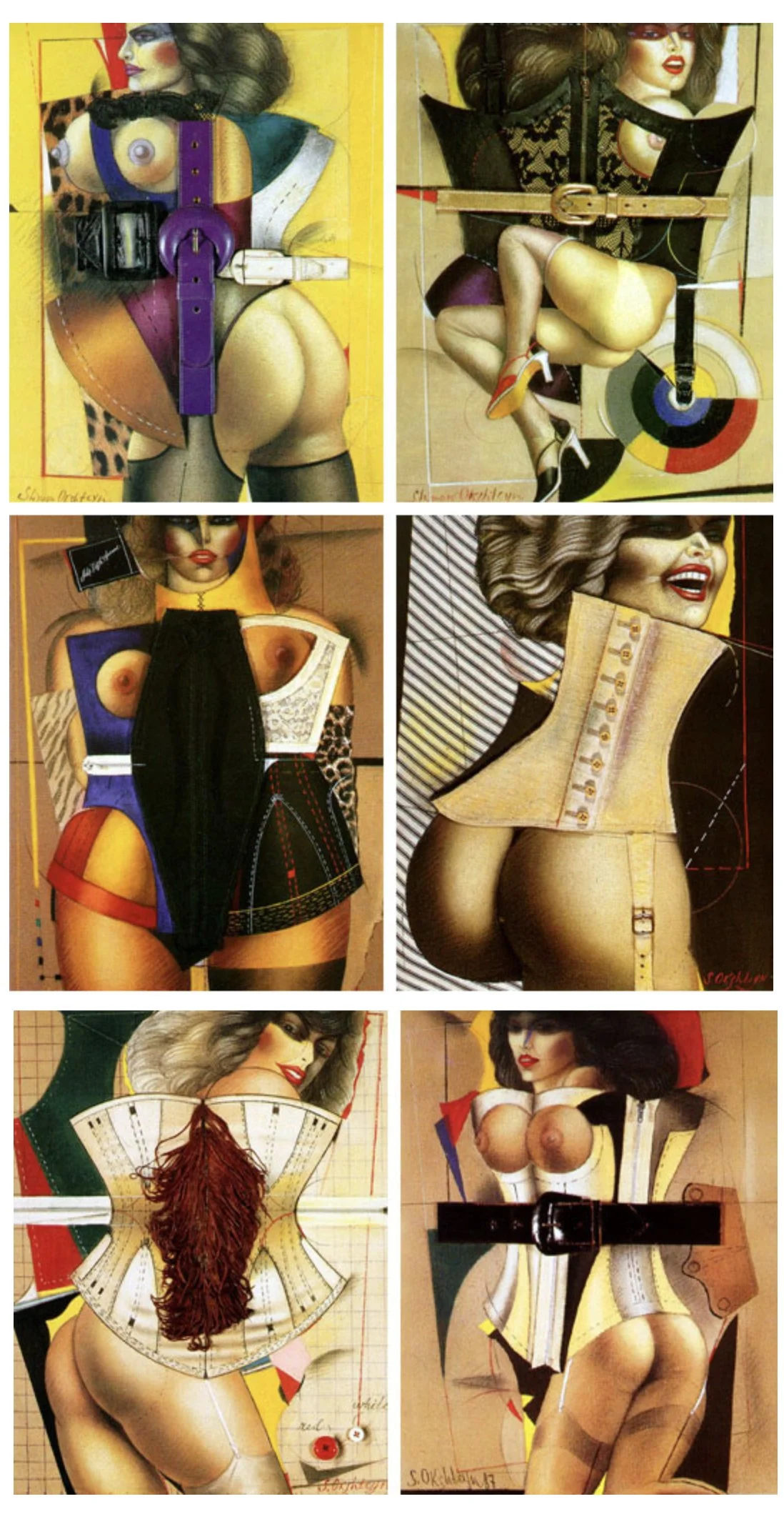 MYSTIQUES SERIES, 1992 
Portfolio of six serigraphs 
(100 screens) on 300G paper 
48”x 38” / each, edition: AP 8/30 