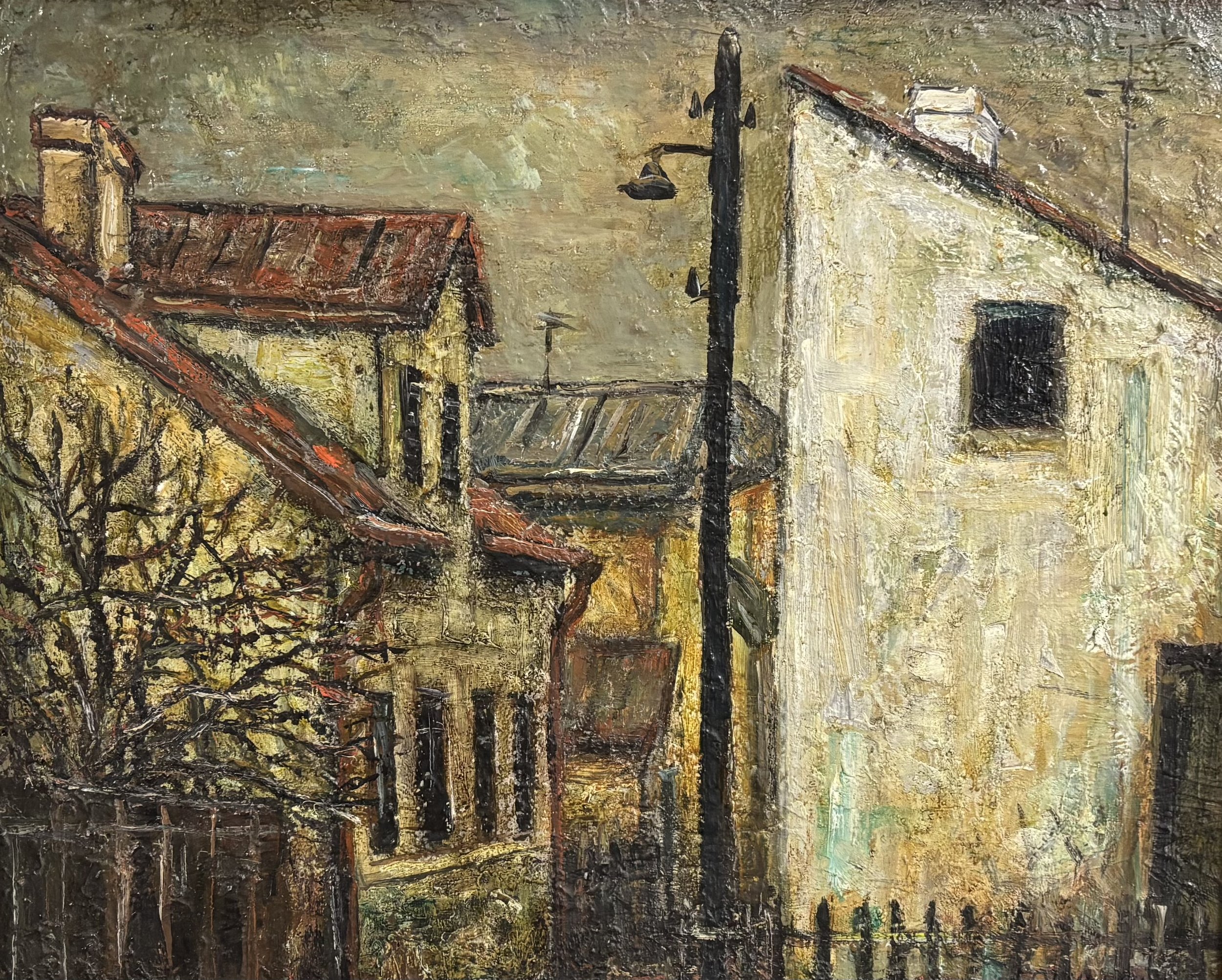 OLD CITY QUARTERS (BLACK WINDOW), 1976 Oil on canvas, 17″x 21″ 