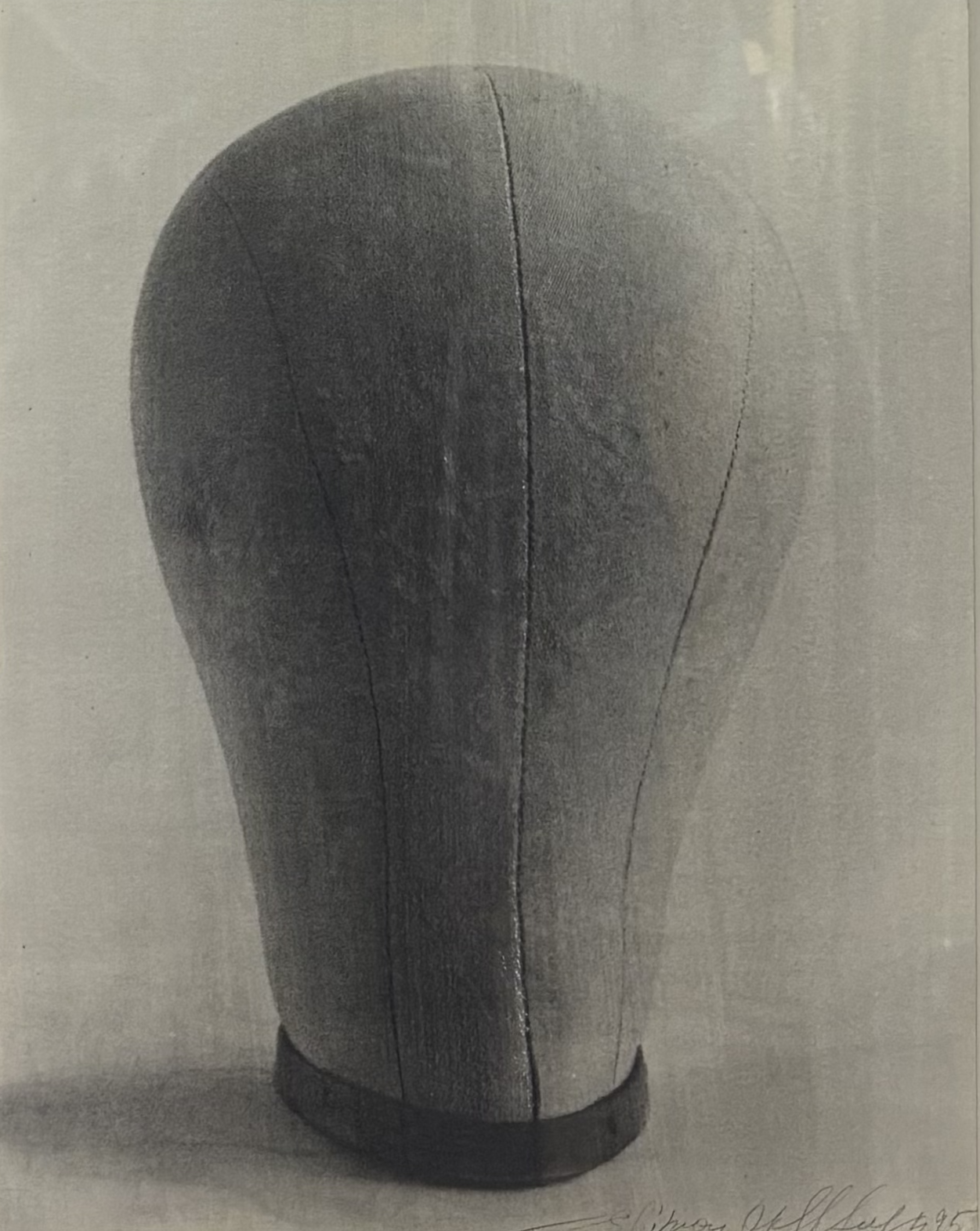 HAT BLOCK, 1995 
Graphite & pencil on paper, 11″x 8″