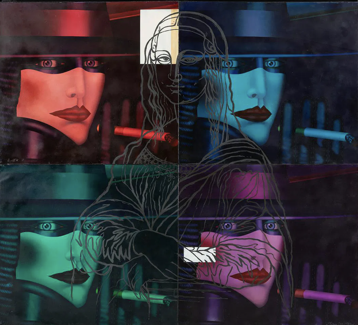 THE NEW YORK WALLS SERIES / MONA LISA Mixed media| 90”x 117”, 1991