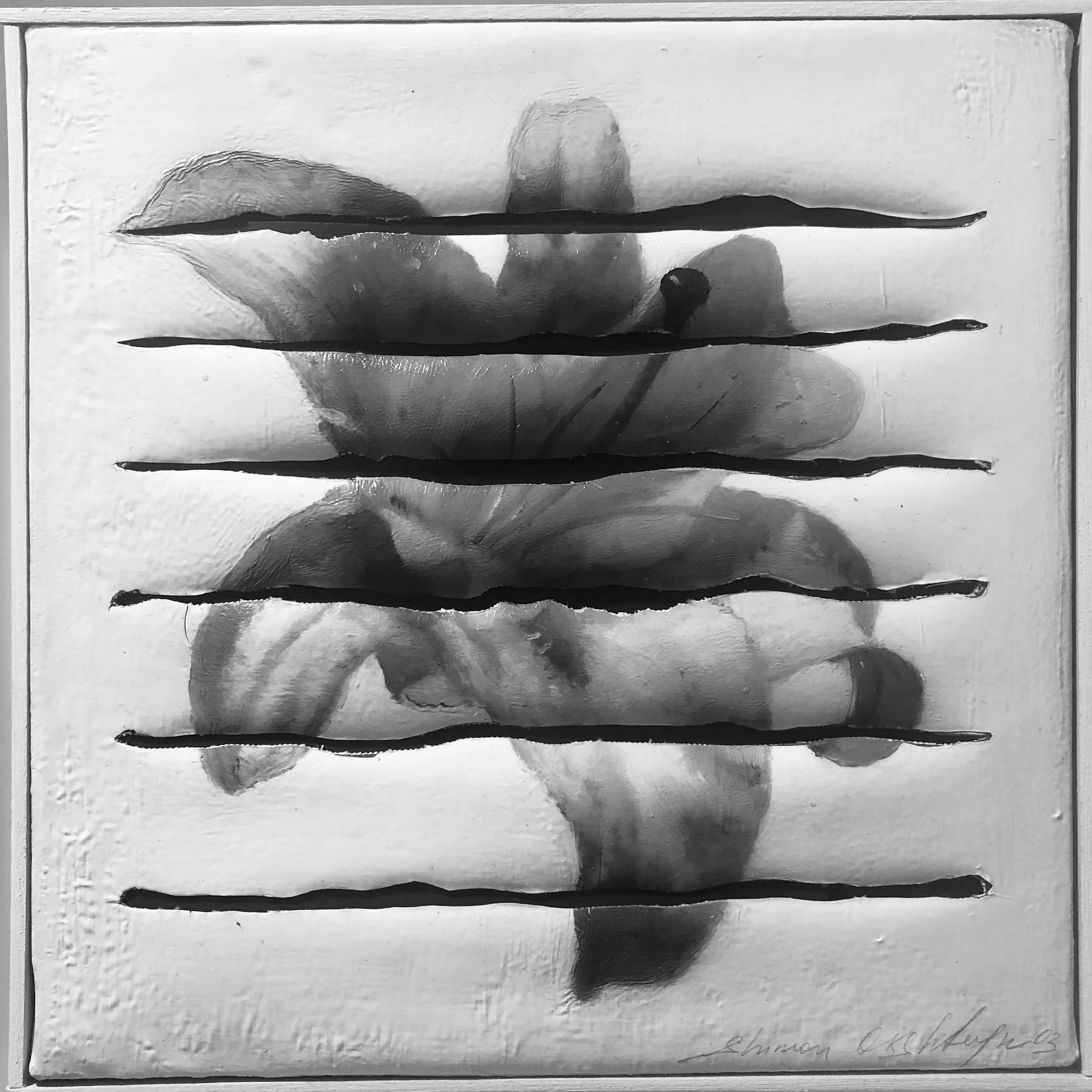 LILY CUT, 2003 
Oil on canvas, 10”x 10”