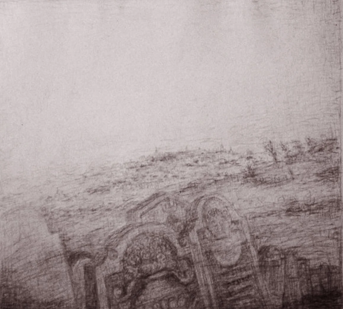 DON'T FORGET THERE ARE RELATIVES  MEMORY #2, 1980 
Pencil on paper, 27 “x 23” Provenance: Black & White Gallery / Project Space, Volta NYC, 2024 
Forum Gallery, NY, 1994 
National Jewish Museum, Washington, DC, 1992 
