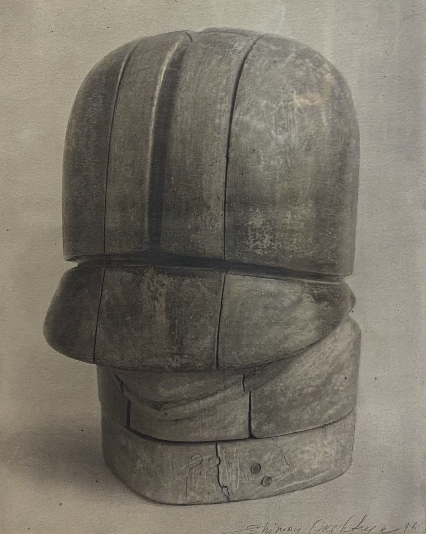 HAT BLOCK, 1996 
Graphite & pencil on paper  11″x 8″