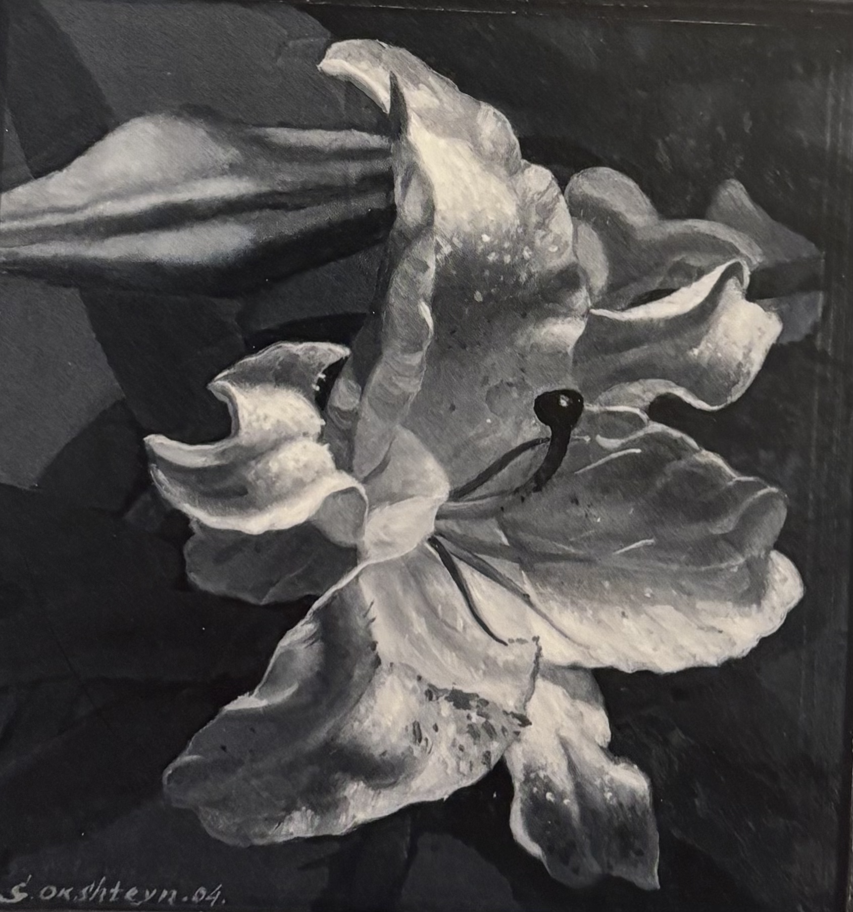 LILY, 2004 Oil on canvas 10 x 10 in. (25.4 x 25.4 cm)