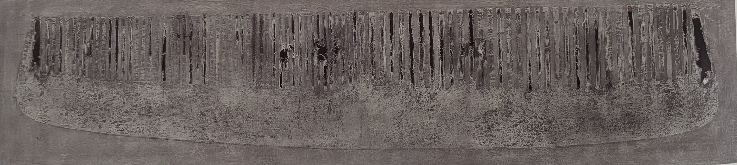 COMB, 2000 Graphite on canvas 12 x 51 in. (30.5 x 129.5 cm)