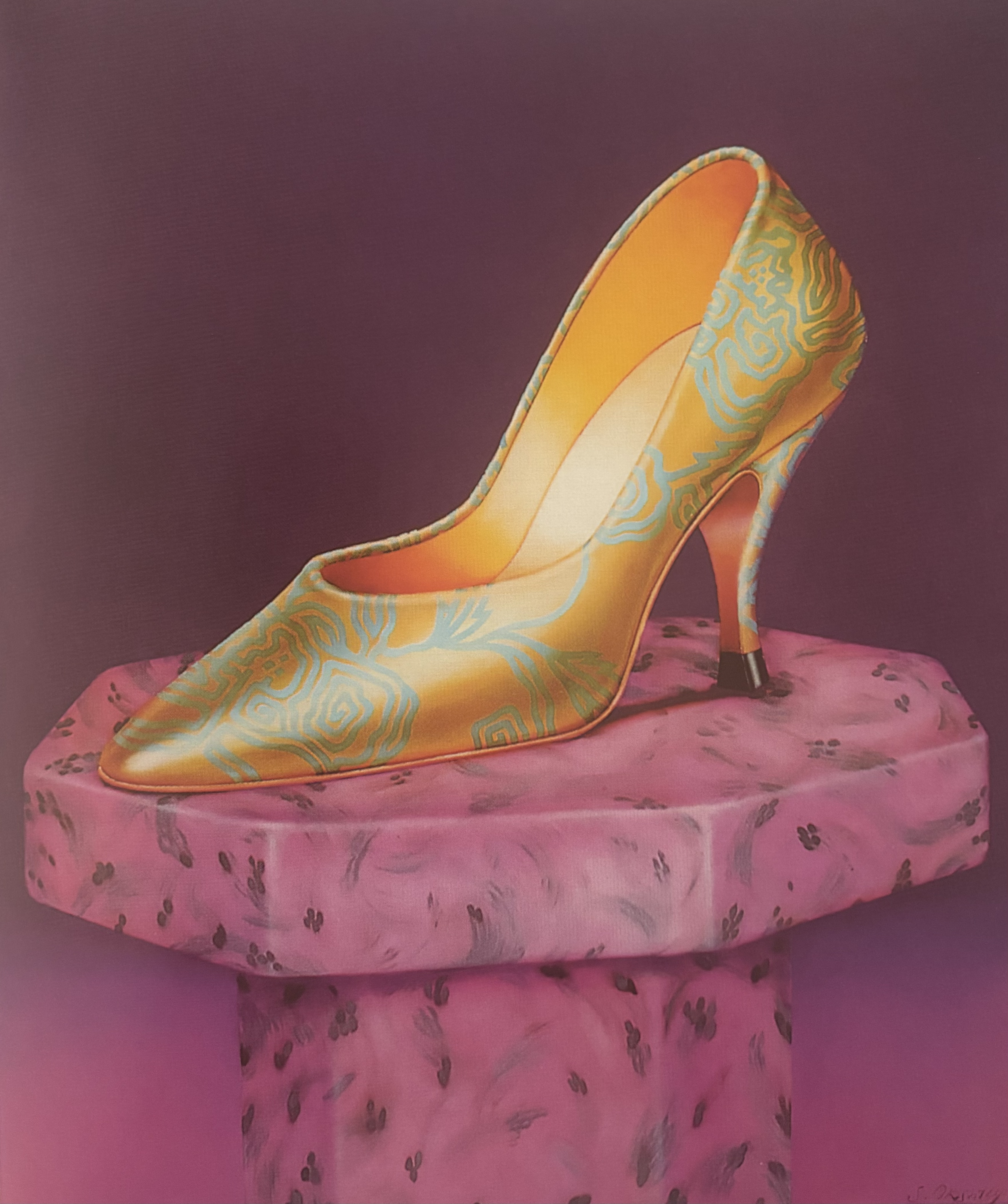 SHOE #1, 1993 Acrylic, pastel on canvas  71 x 57 in. (180.3 x 144.8 cm)