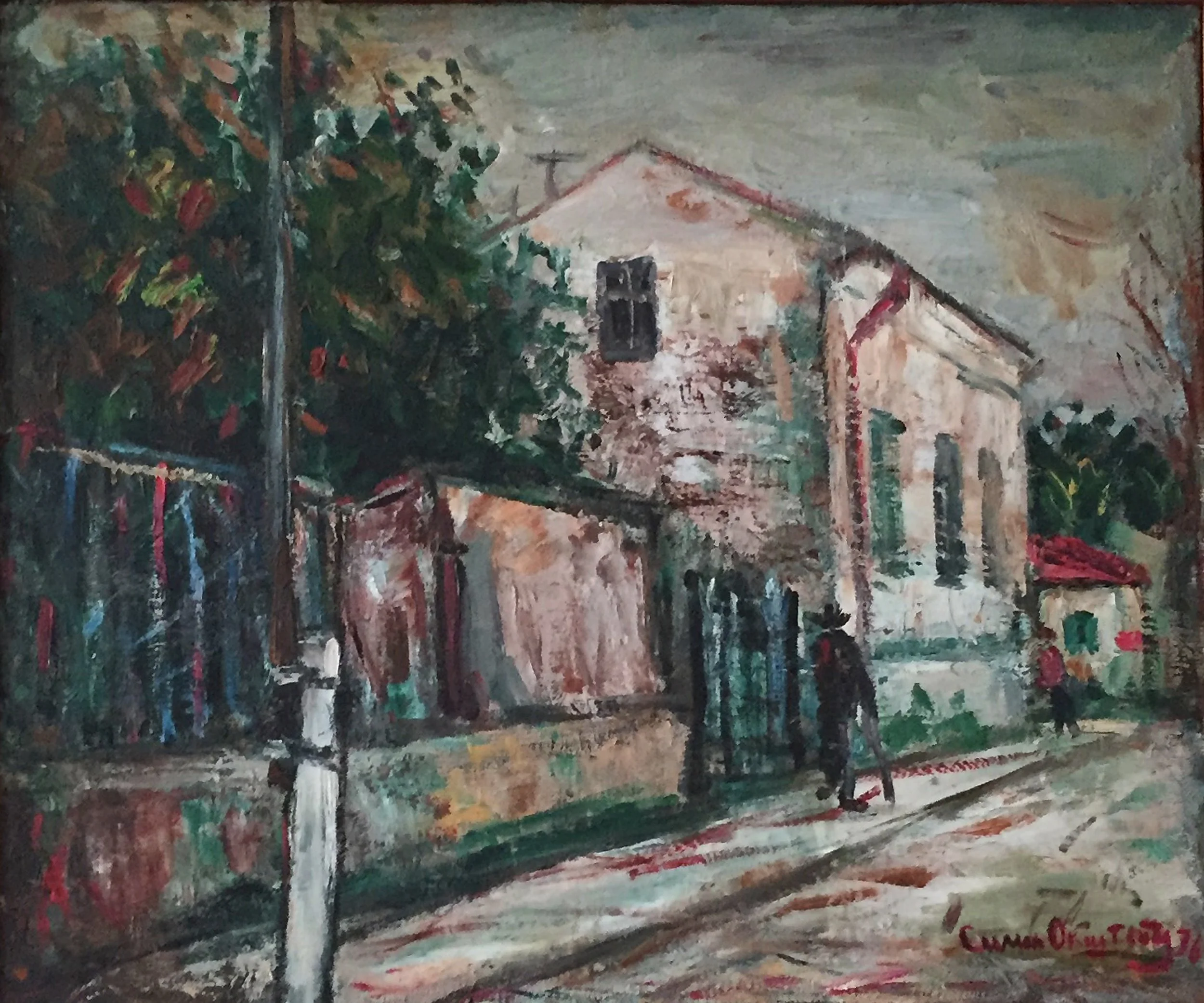 OLD CITY QUARTERS (LONELINESS), 1978 Oil on canvas, 20″x 23″ 