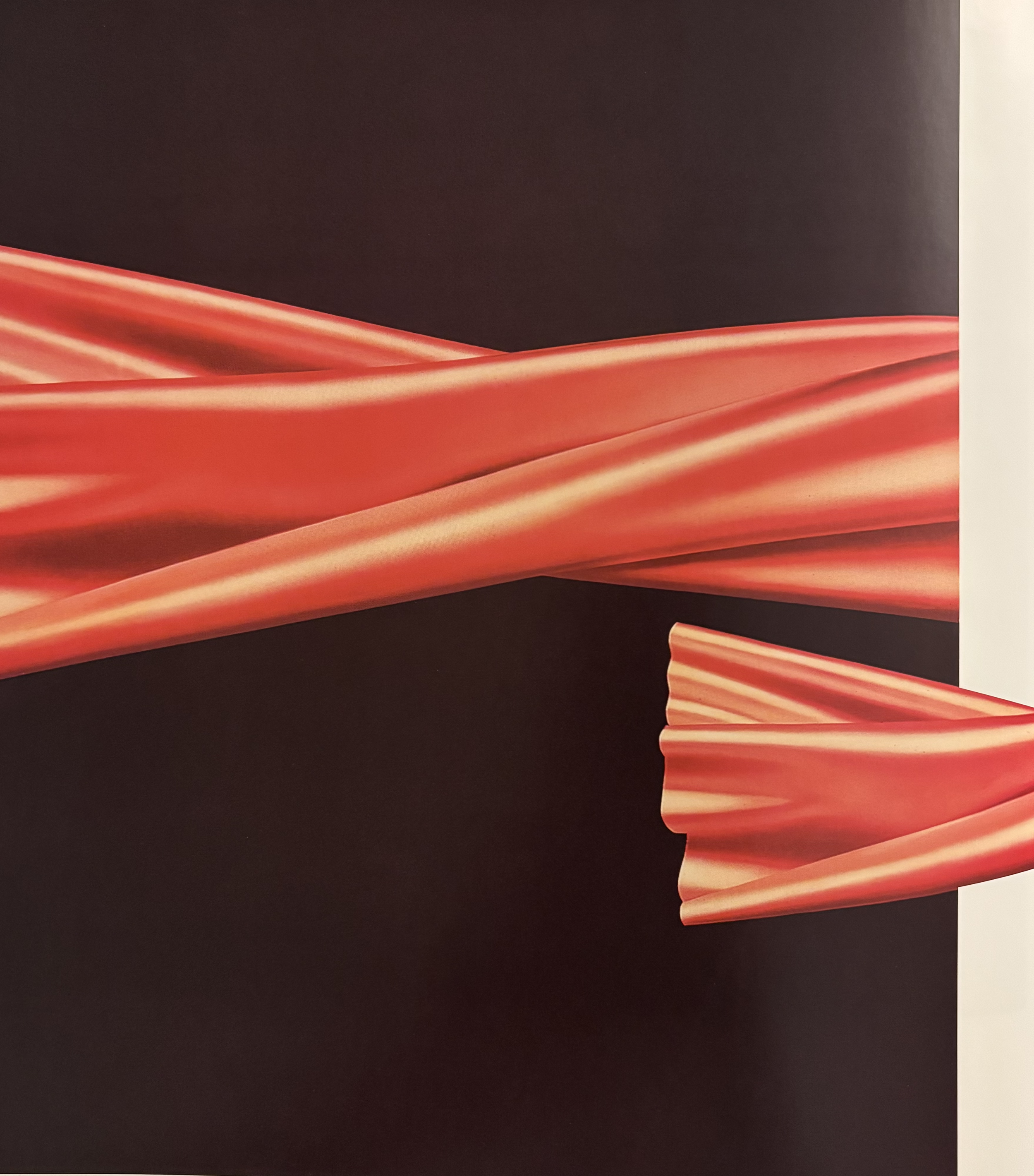 SILK, 1988 
Oil on canvas, aluminium  90 x 80 in., 19 x 47  x .5 in.  (228.6 x 203.2, 48.3 x 119.4 x 1.3 cm) Exhibition History: 
Eduard Nakhamkin Fine Arts, NYC. 1989