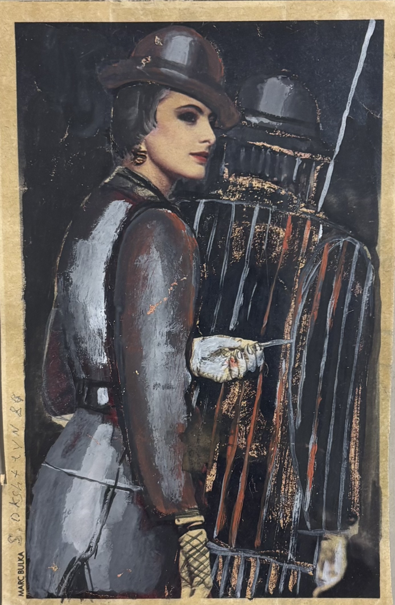 SKETCH, 1984 
Oil on cardboard, 7 x 5 in. (17.8 x 12.7 cm) 