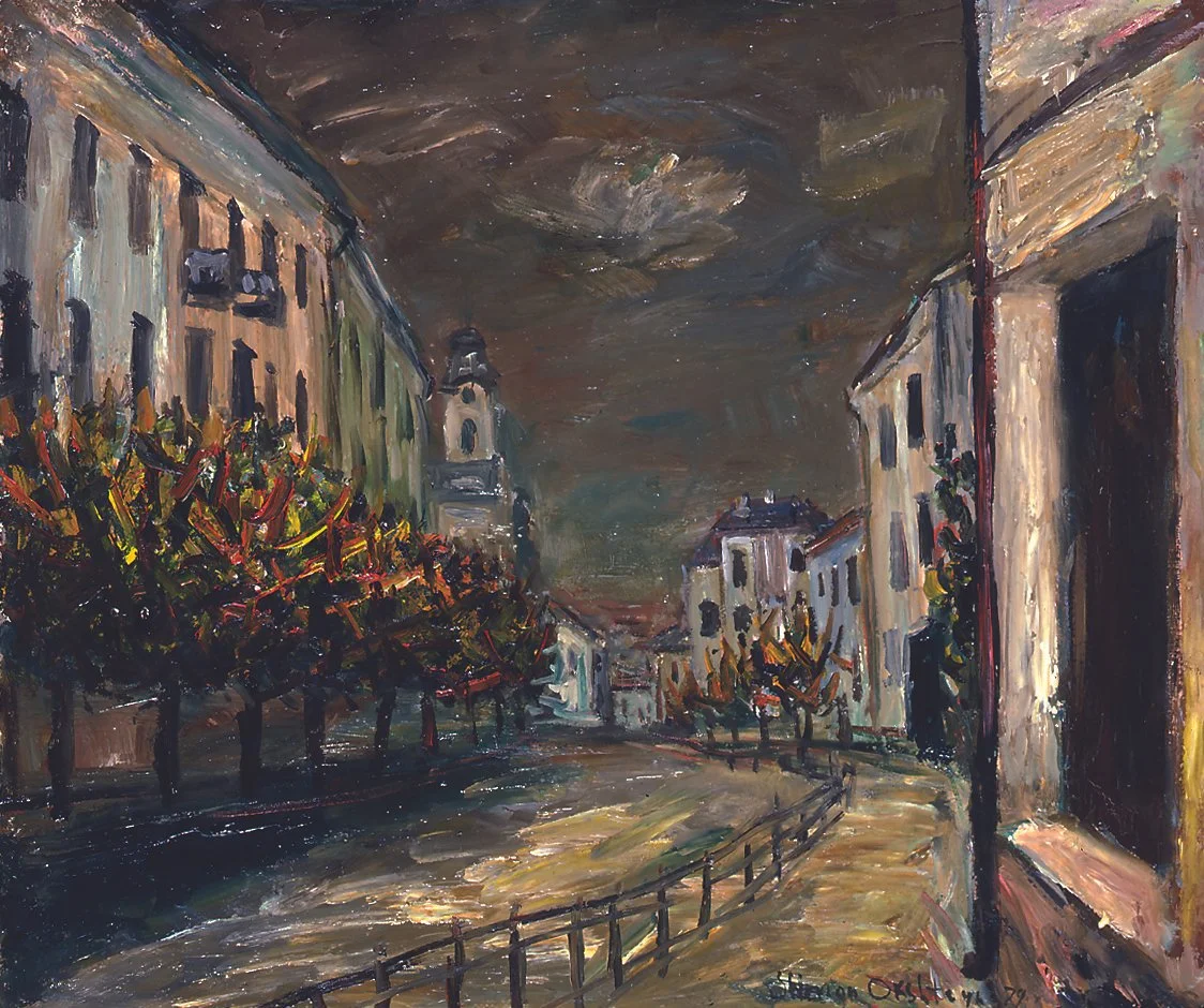 OLD CITY QUARTERS (MAIN STREET), 1978 Oil on canvas, 20″x 23 