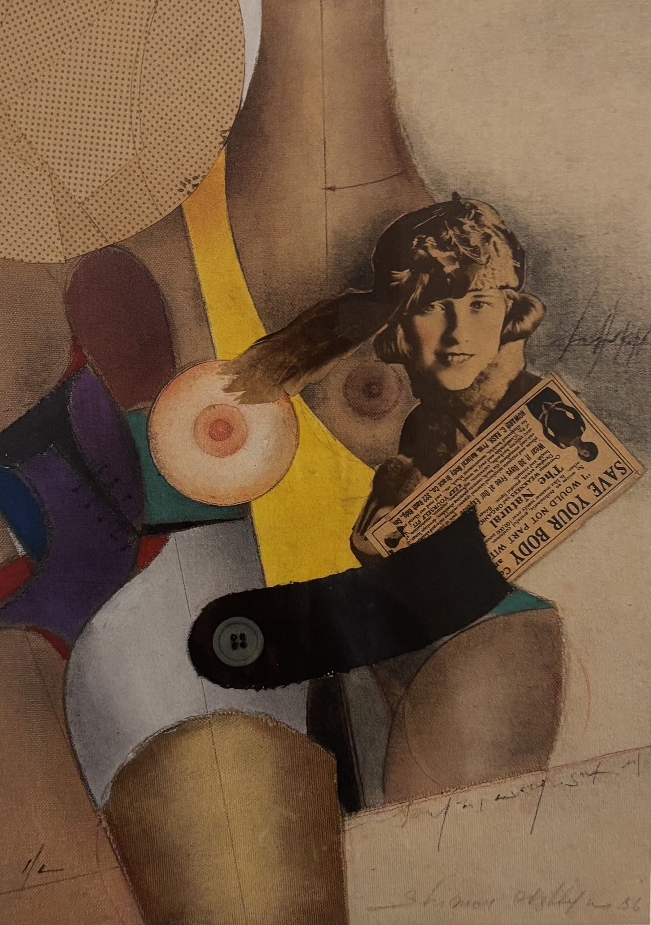 BLACK BELT, 1989 Collage on paper 16 x 11 in. (40.6 x 27.9 cm)