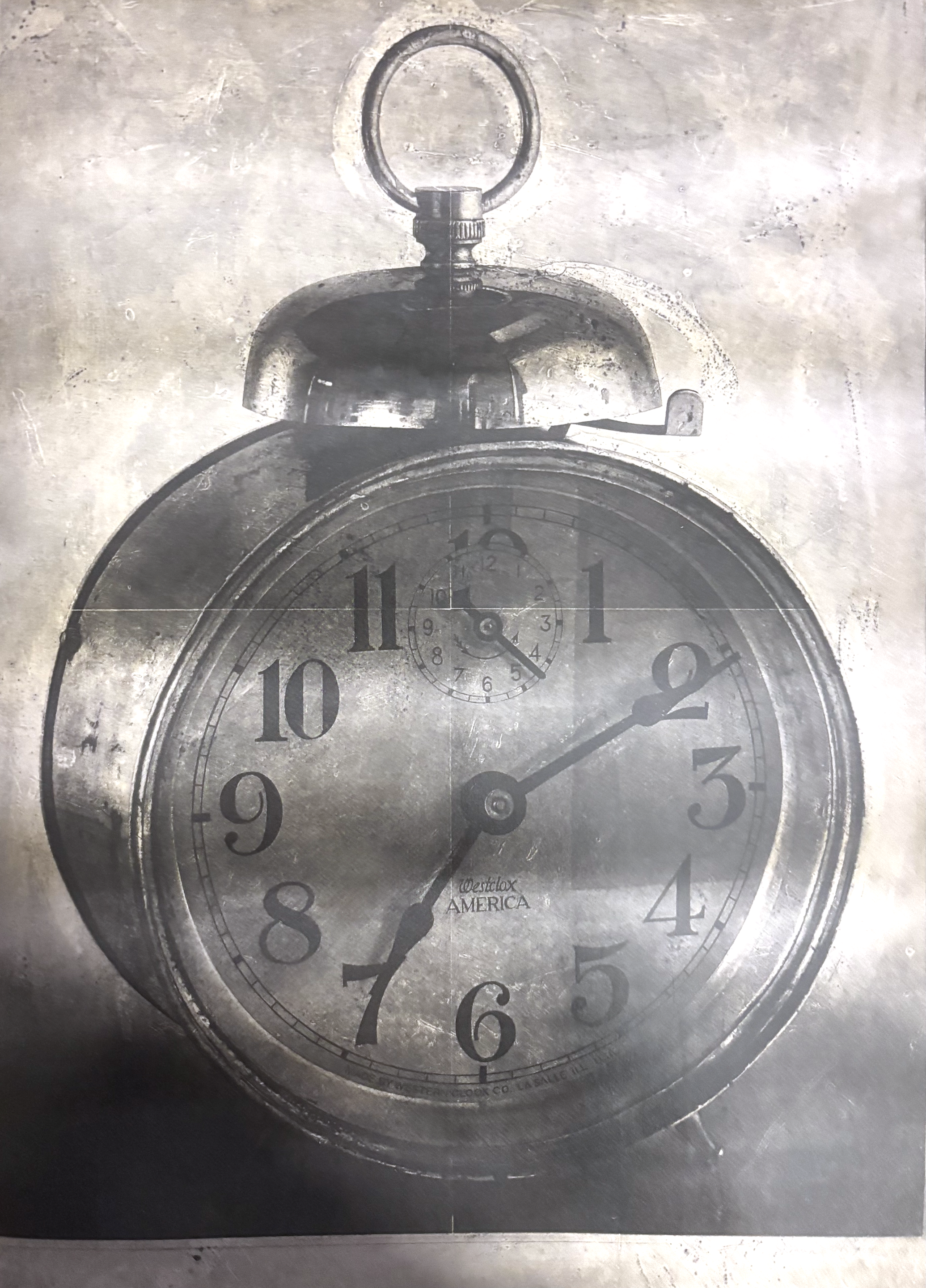 Alarm Clock Photolithograph and collagraph on Somerset satin paper 80 x 62 in. (203.2 x 157.5 cm), Edition: 14