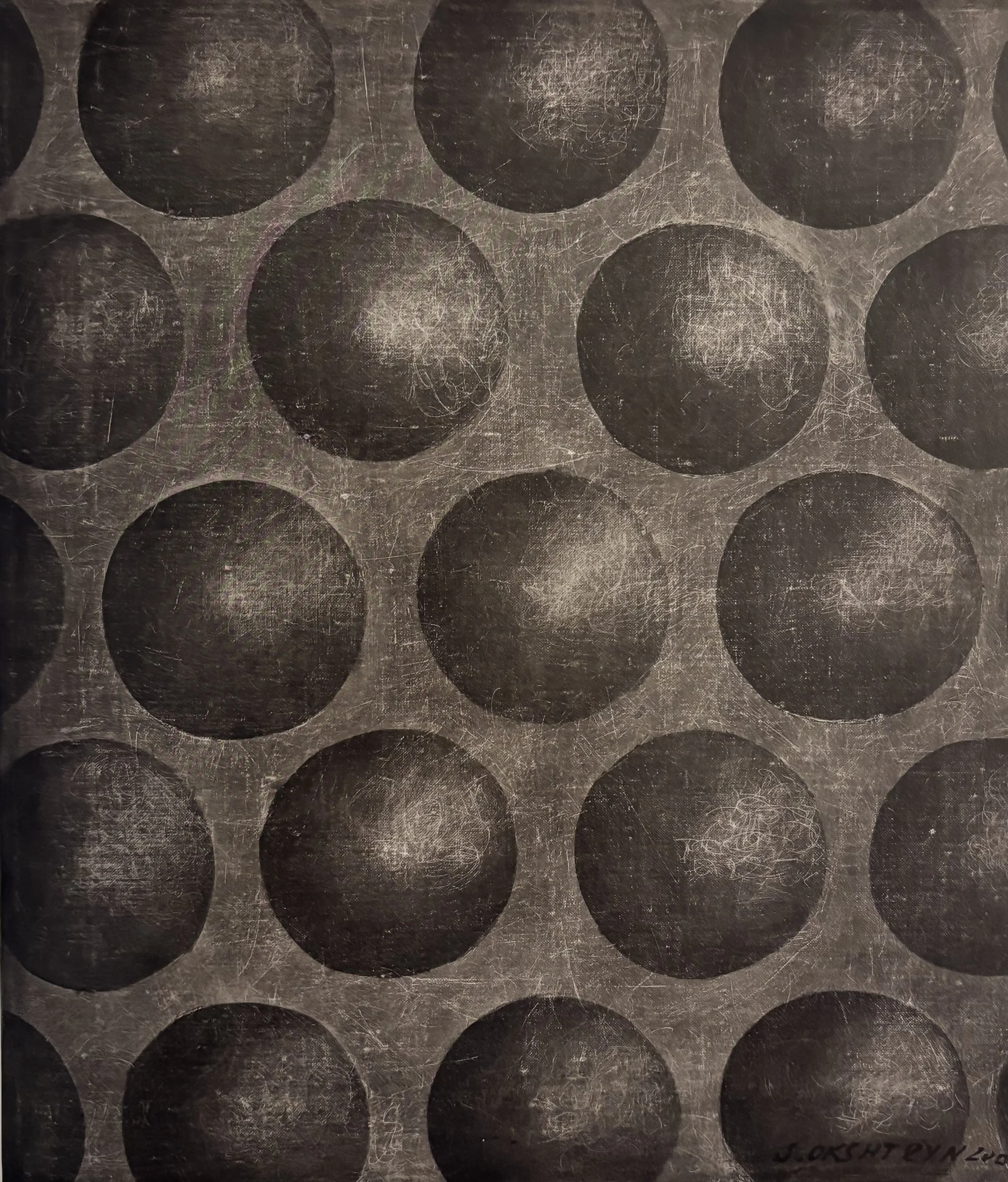 STUDY 1, 2000 Mixed media on canvas 16 x 16 in. (40.6 40.6 cm)