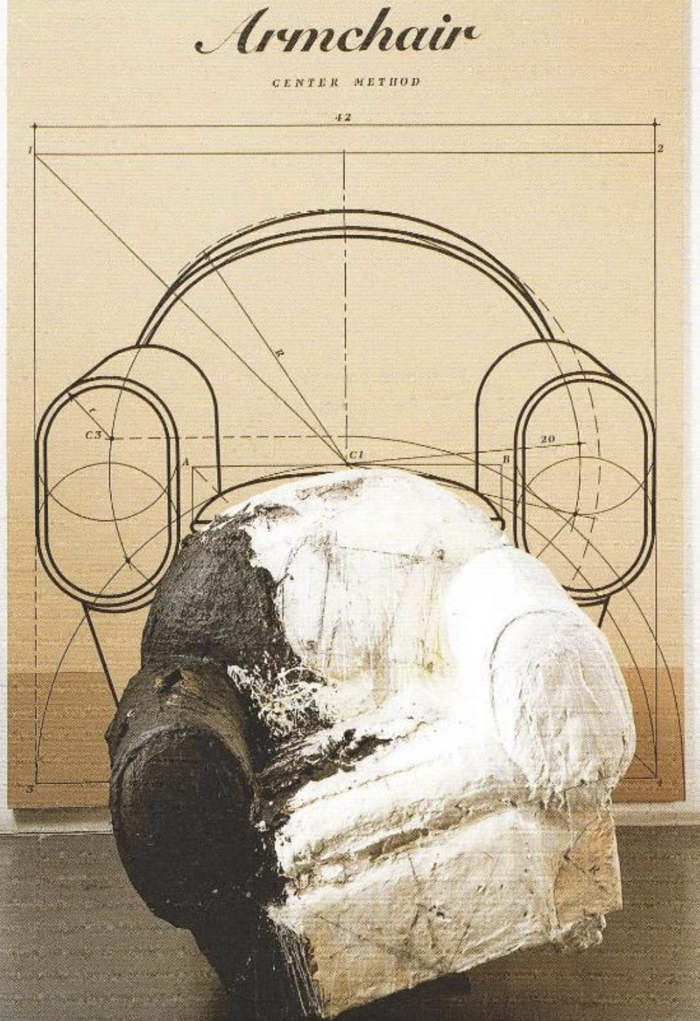 ARMCHAIR, 1995 Mixed media 92 × 73 5/8 × 42 in (233.7 × 187 × 106.7 cm)
