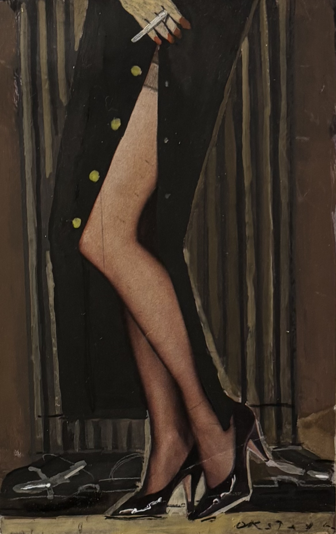 SKETCH, 1984 
Oil on cardboard, 7 x 5 in. (17.8 x 12.7 cm) 