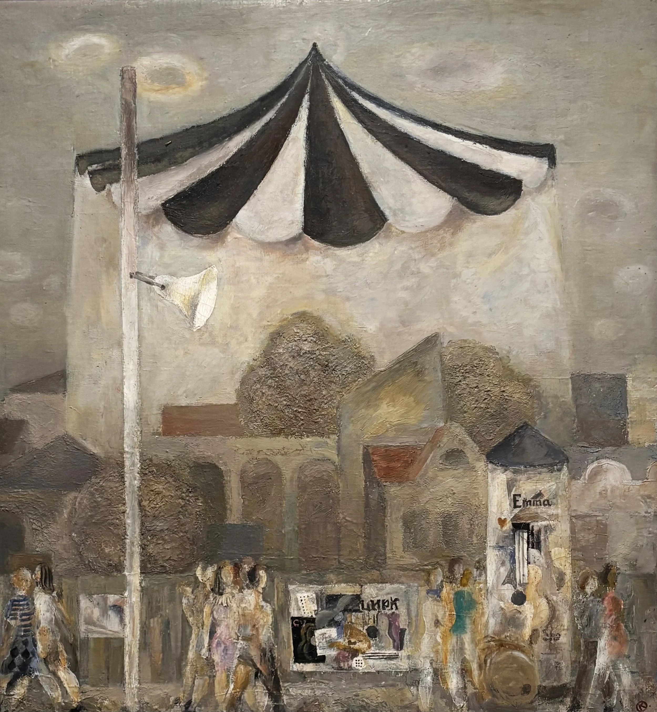 LA CIRQUE, 1972 Oil on canvas, 24″x 24″ 