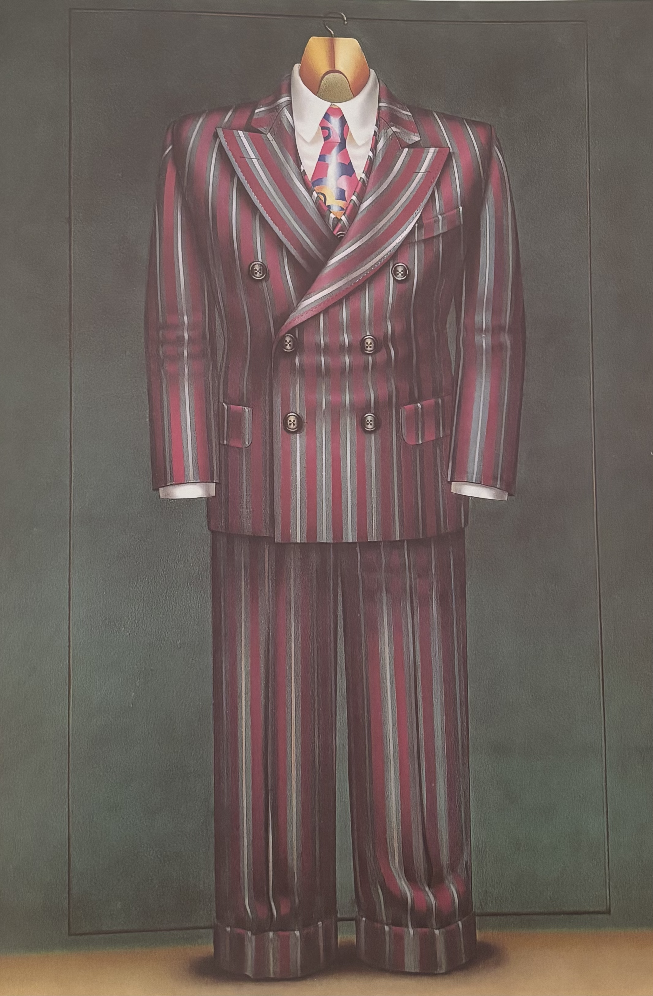 SUIT, 1993 Acrylic, pastel on canvas  78 x 56 in. (198.1 x 142.2 cm)