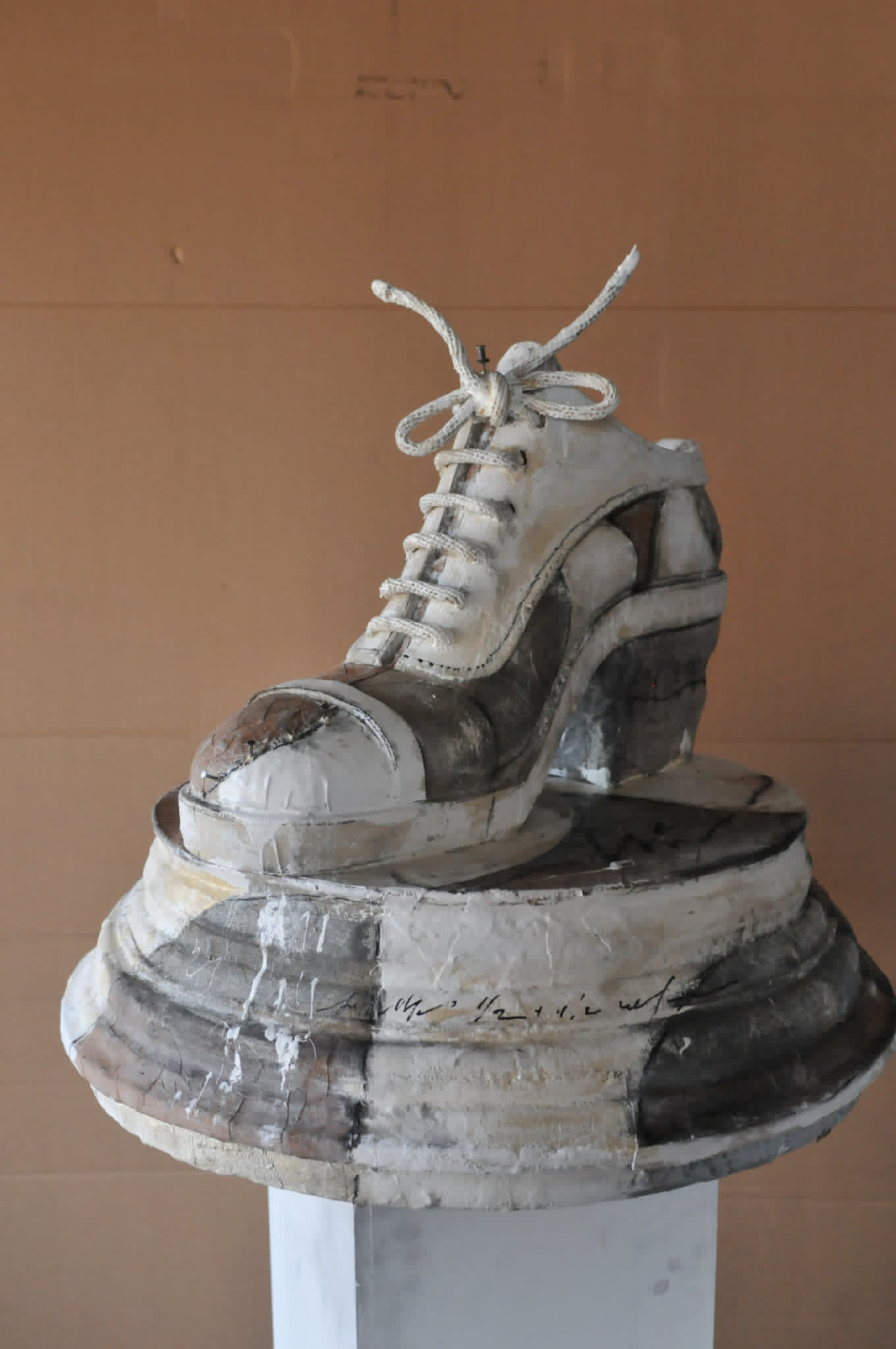 SHOE Fiberglass, acrylic on canvas | 24”x 26”, 1993