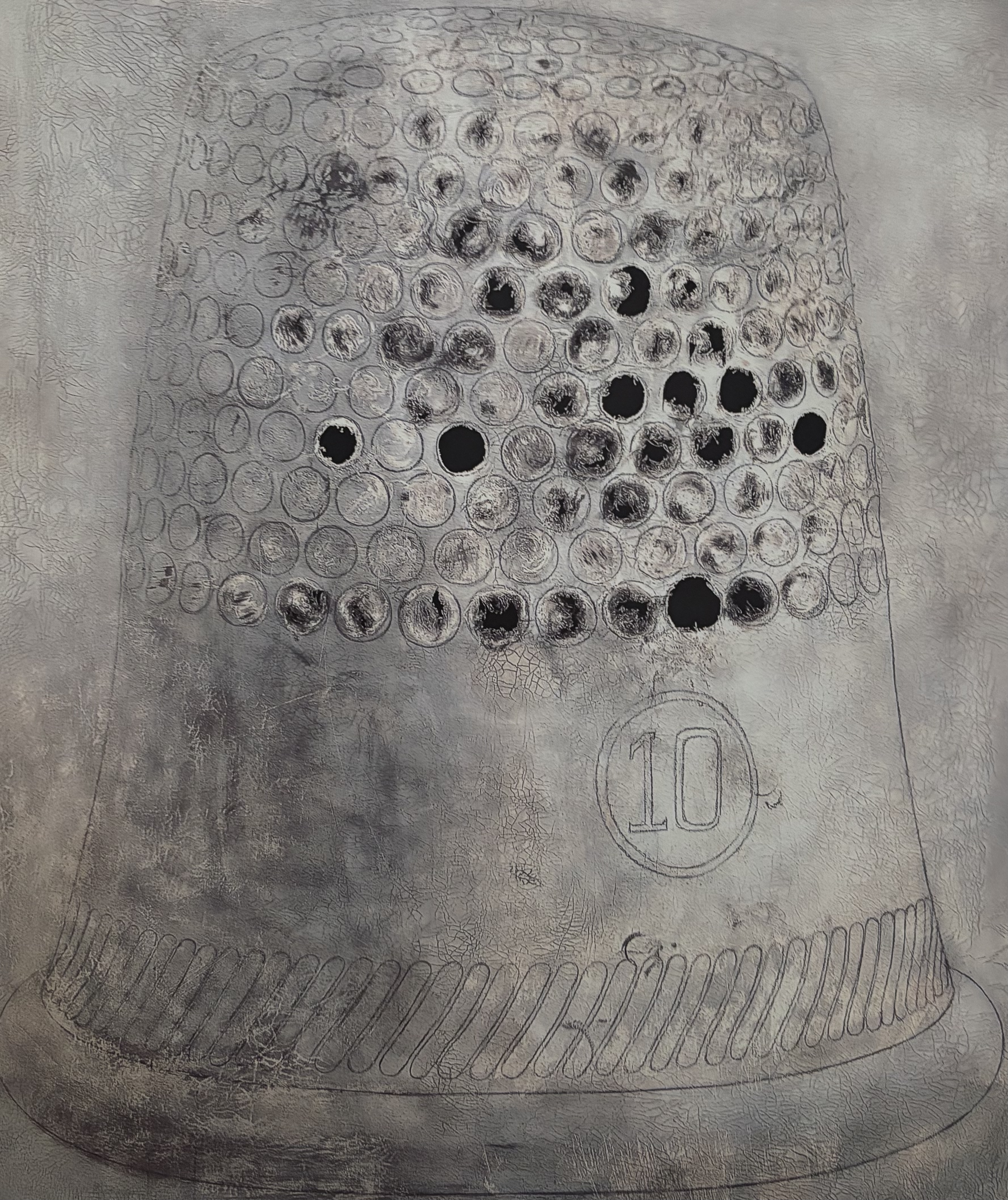 THIMBLE, 2000 Graphite on canvas  64 x 54  in. (162.6 x 137.2 cm)