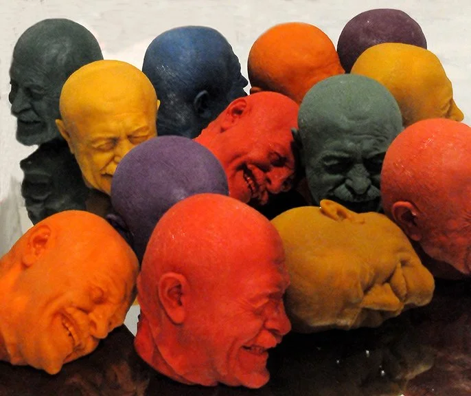 SELFIES, 2010 
Pigmented silicone rubber 
15″x 12″x 12″ / each  Provenance: 
Black & White Gallery / Project Space, 2025 Stux Gallery, New York, 2013 
K Gallery, St. Petersburg, Russia, 2013 
Venet House Gallery, Ulm, Germany 2013 
TMORA, Minneapolis