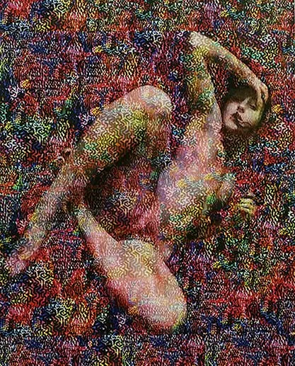 Garden Nymph, 2018 
Oil & mixed media on panel, 86”x 72”  

Provenance:  Janet Lehr Gallery, Easthampton, NY, 2018