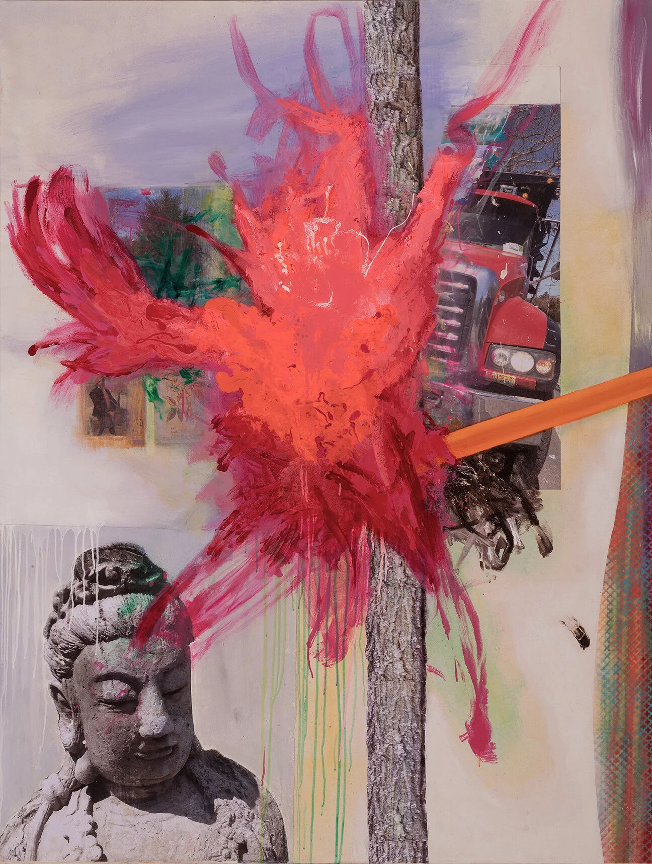 UNTITLED Collage and mixed media on canvas | 80"x 60", 2019 | Estate