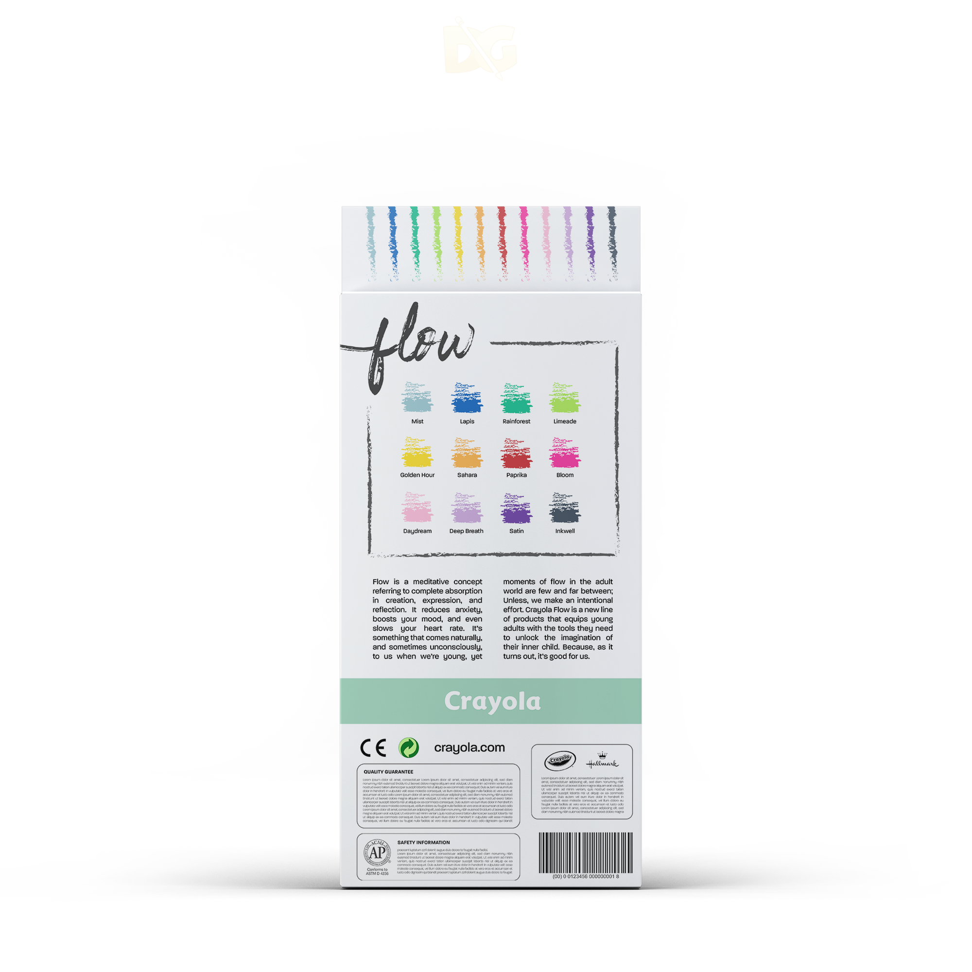 Colored Pencils Packaging (back)