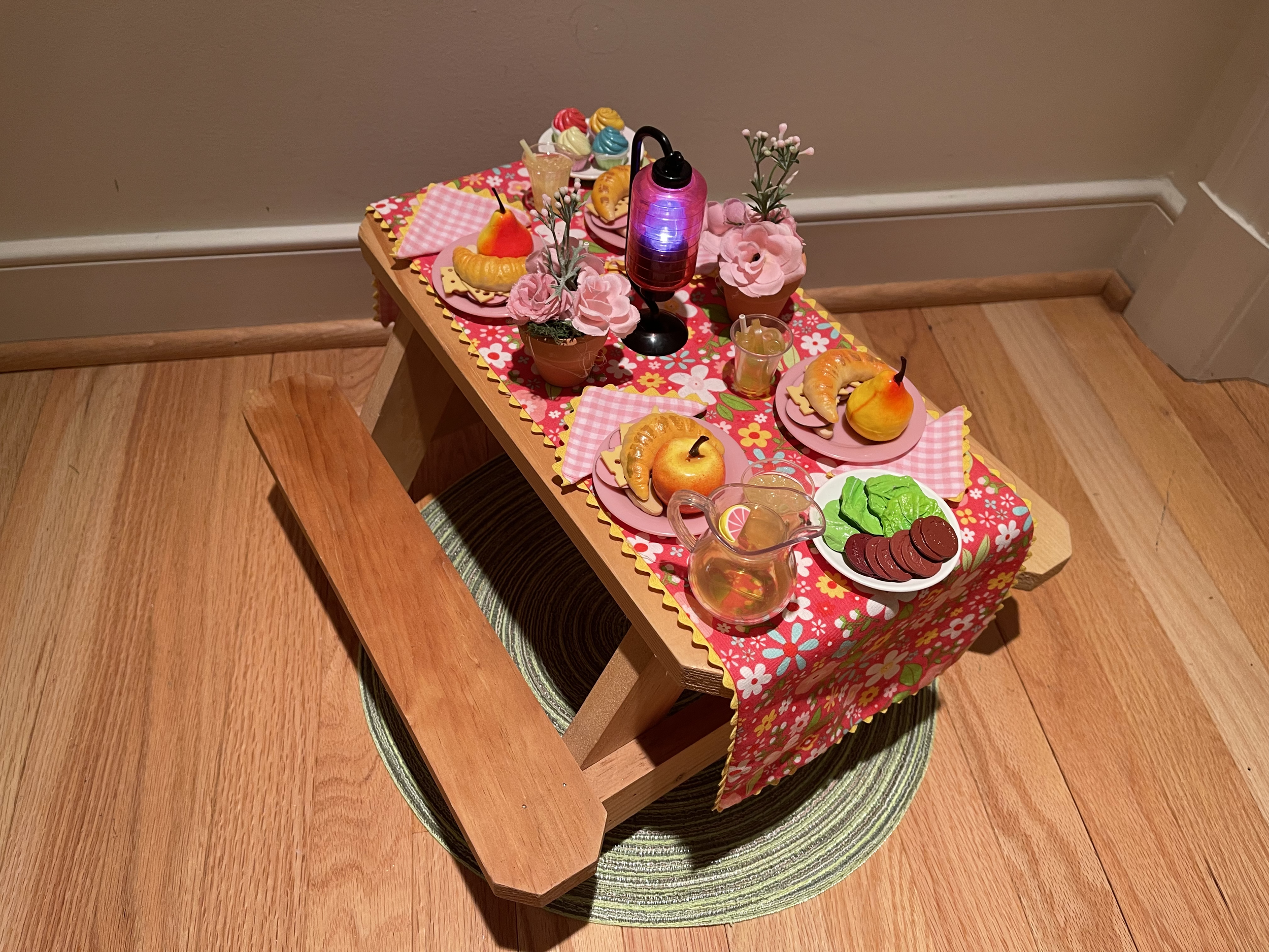 Summer picnic lunch for 4! This features everything needed for a fun gathering and a light-up lantern. $82