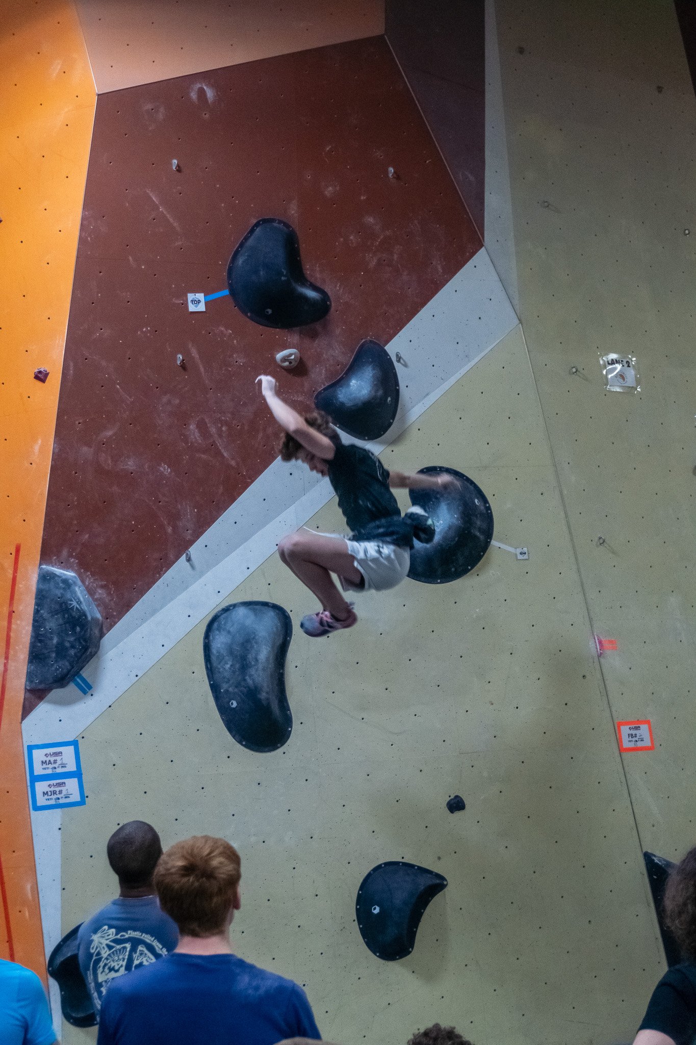  USA Climbing Youth Series Gateway Boulder Bash 2023 at Upper Limits Chesterfield climbing gym. 