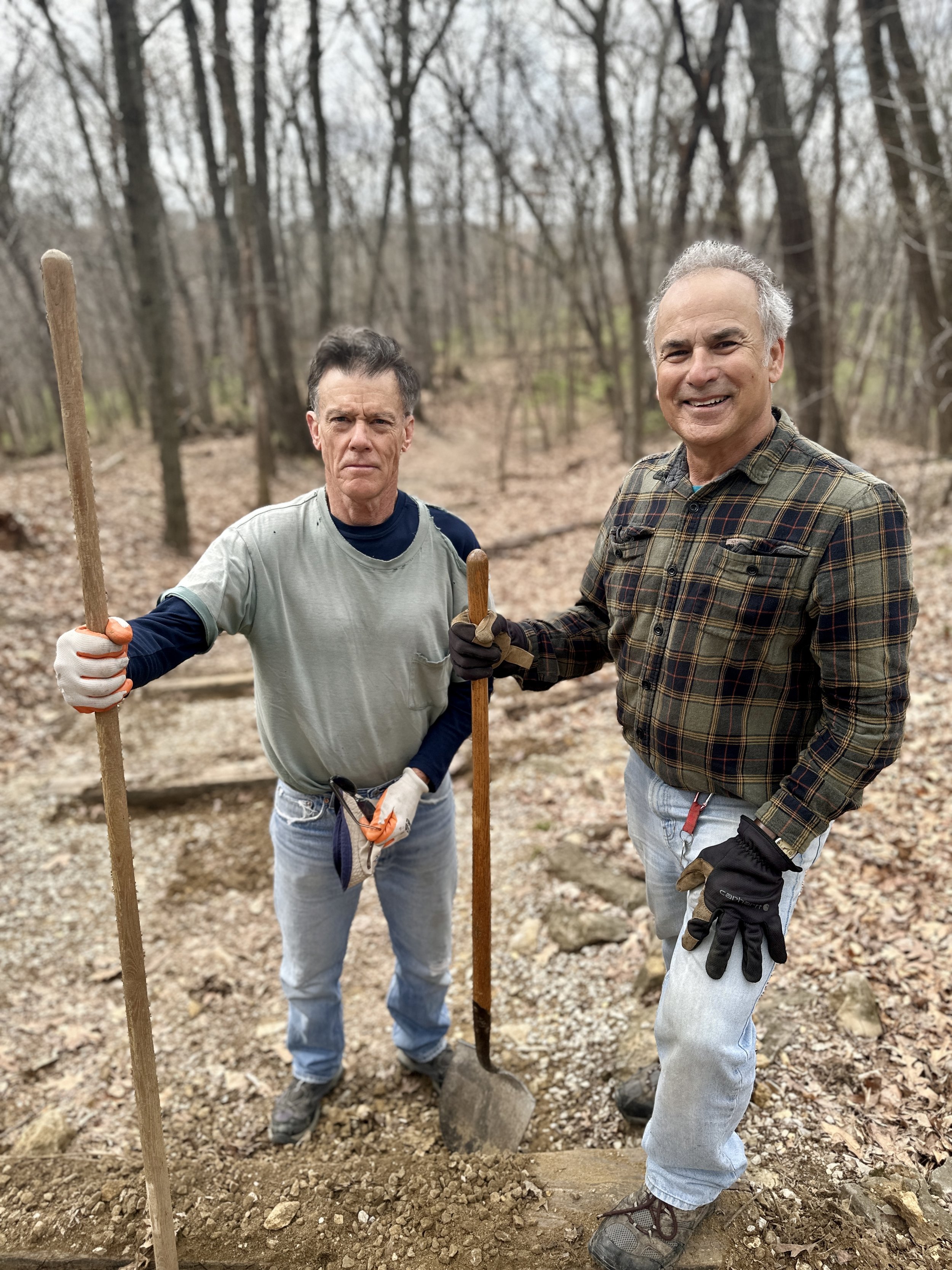 Rangers doing some trail maintenance