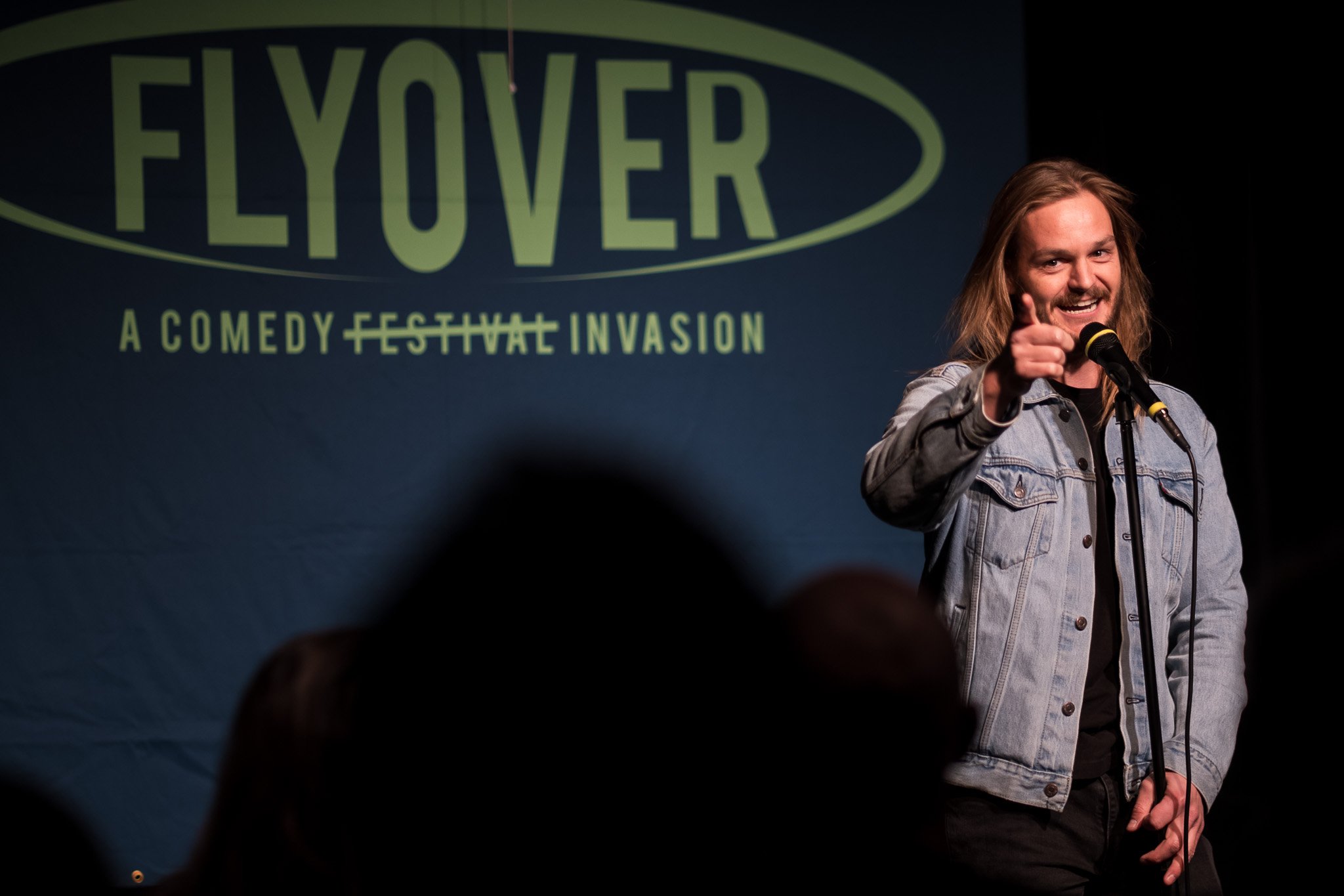 Bobby Jaycox performing in Flyover Comedy Festival 2023