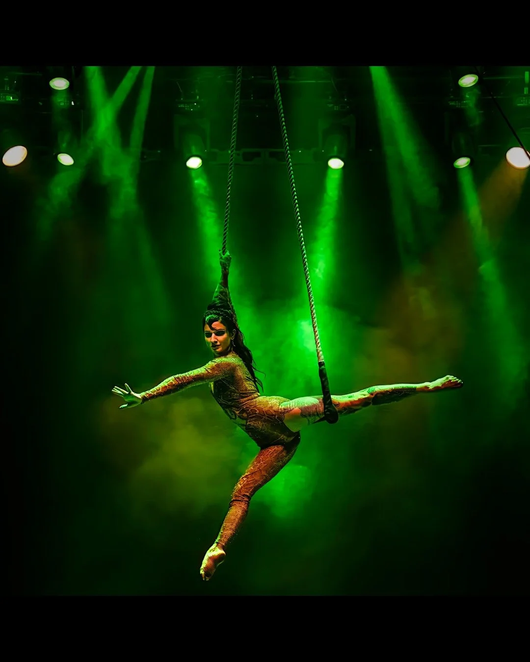 @fondling_moonbeams - Amy Lopez - Performing at Freakshow Peepshow Dec 2025

#2025 #freakshowpeepshow #neworleans #nola #postframe #sony #sonyalpha #acrobatics #green #lighting #aerial #silks #aerialist #circus #performer #performance #stage #theater