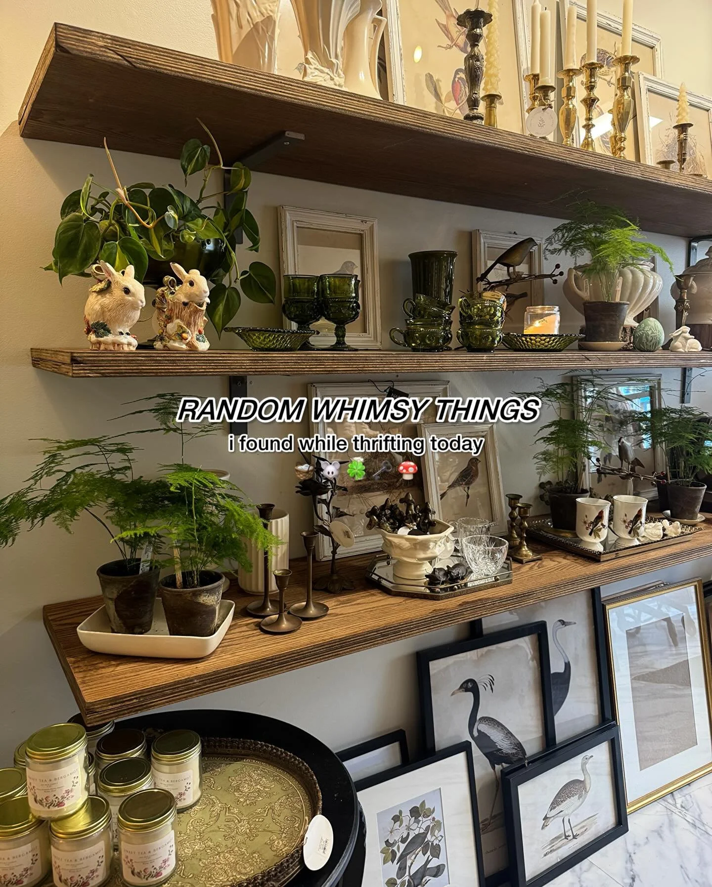 A little Midwest thrift magic from today 💫

Northern Illinois thrift runs never disappoint. Tons of cutie little trinkets and glasses/mugs. I would have gotten everything if I had places to put them all! Proof that consignment and thrift stores up h