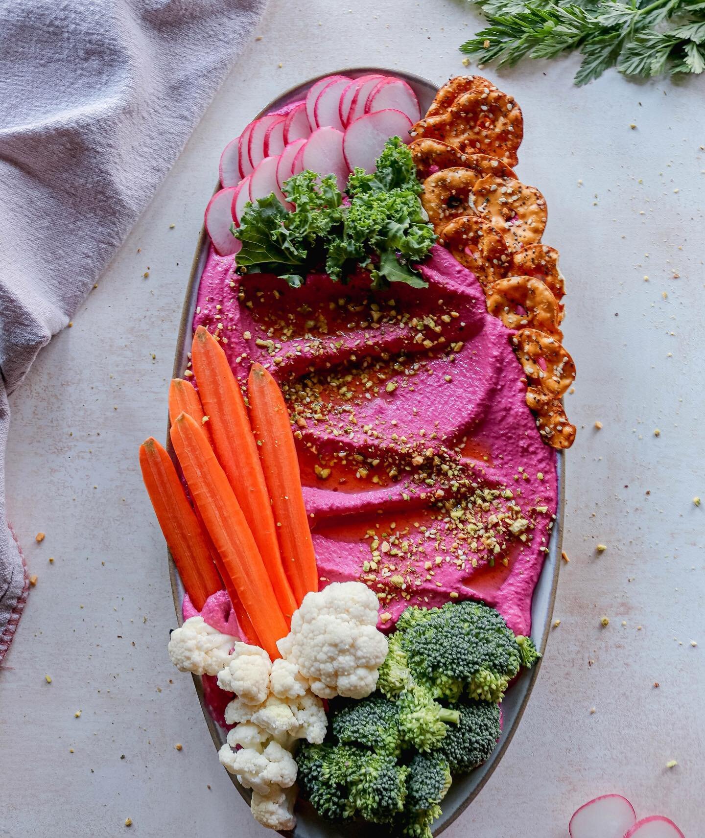 Pretty in pink!

I love this beet hummus for several reasons - easy on the eyes, you get an extra dose of vegetables, and it's absolutely delicious! Hope you're enjoying the warm weather. Cannot wait for Spring!!!

The recipe is on Grublisher!