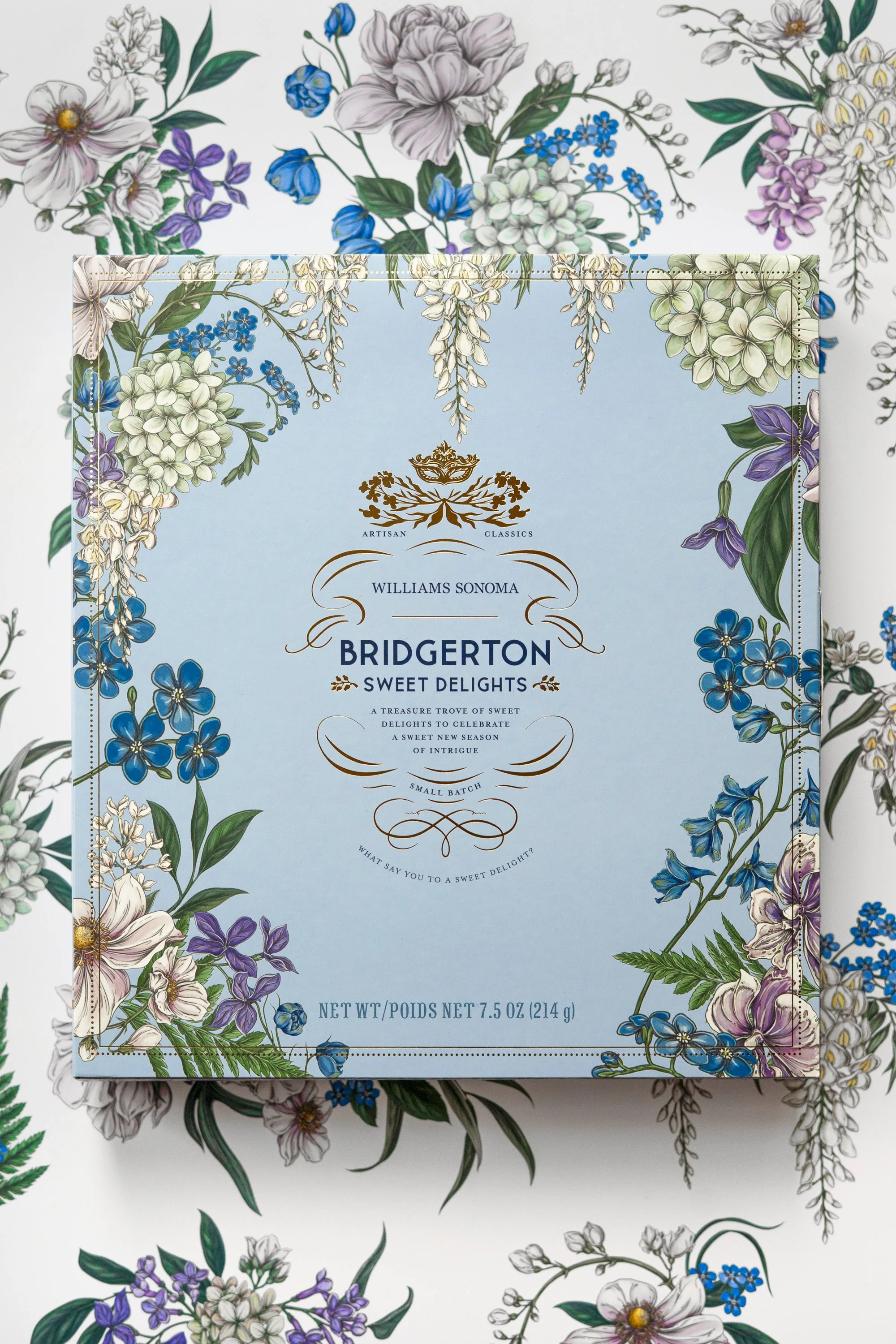 Detail of illustrated interior panels by Maggie Enterrios inside the Williams Sonoma Bridgerton Sweet Delights advent calendar