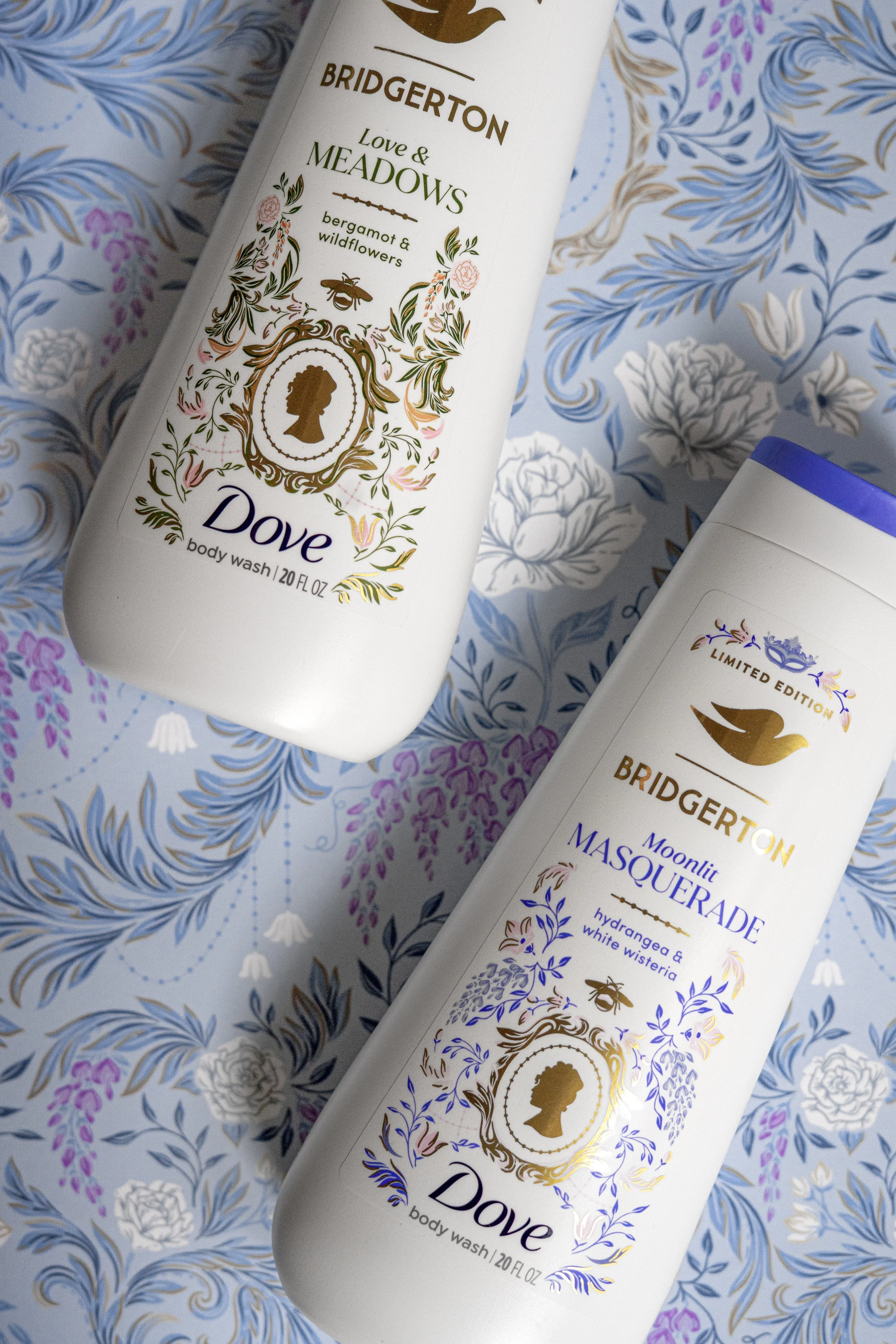 illustrations by Maggie Enterrios for Dove "Let them Talk" bridgerton brand collaboration