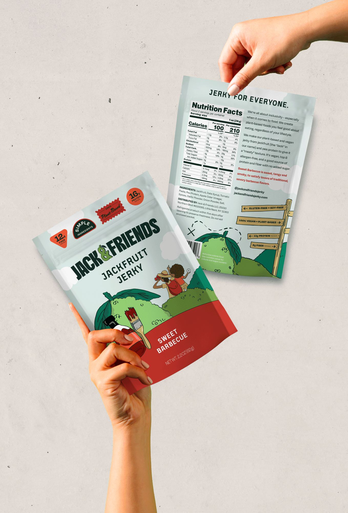 Vegan Jackfruit Jerky Branding & Packaging Design — Fenomenal